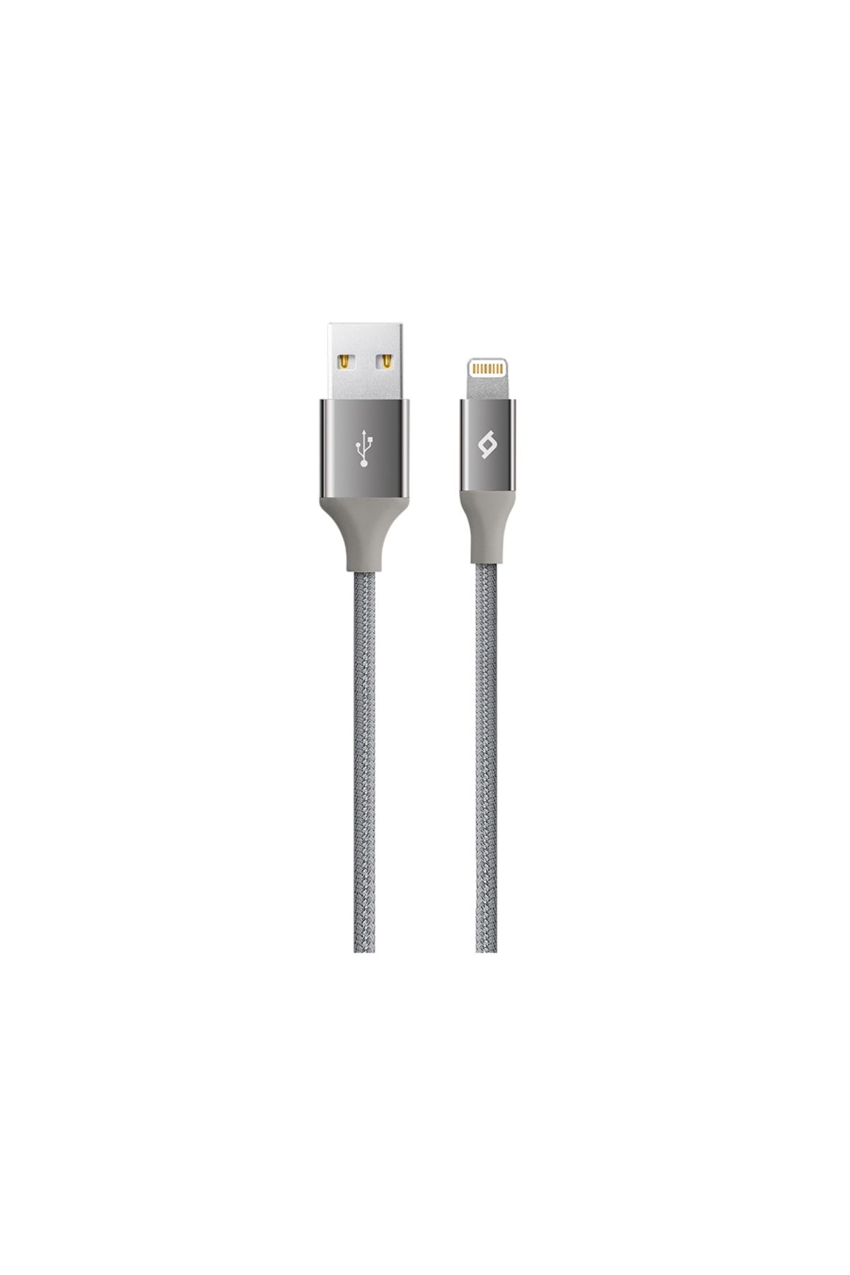 Uzay Gri Alumicable Iphone Lightning Uyumlu Şarj ve Data Kablosu 2dk16