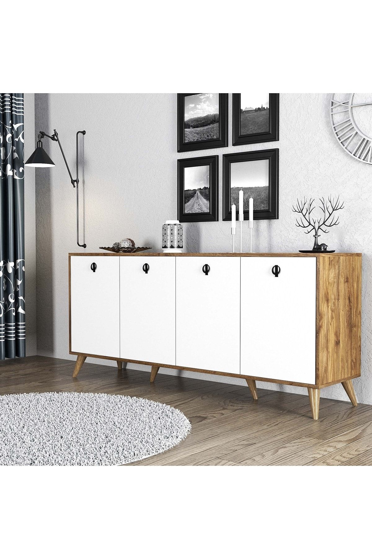 1612 Elite 180 Cm Modern Konsol Amalfi-Beyaz