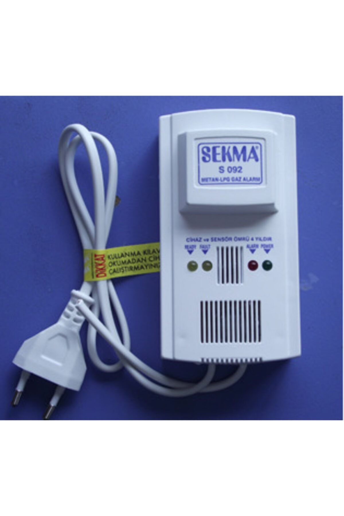 S-092 Doğalgaz Alarm Dedektörü Gaz Alarm Cihazı Lpg Alarm Uyandırıcı