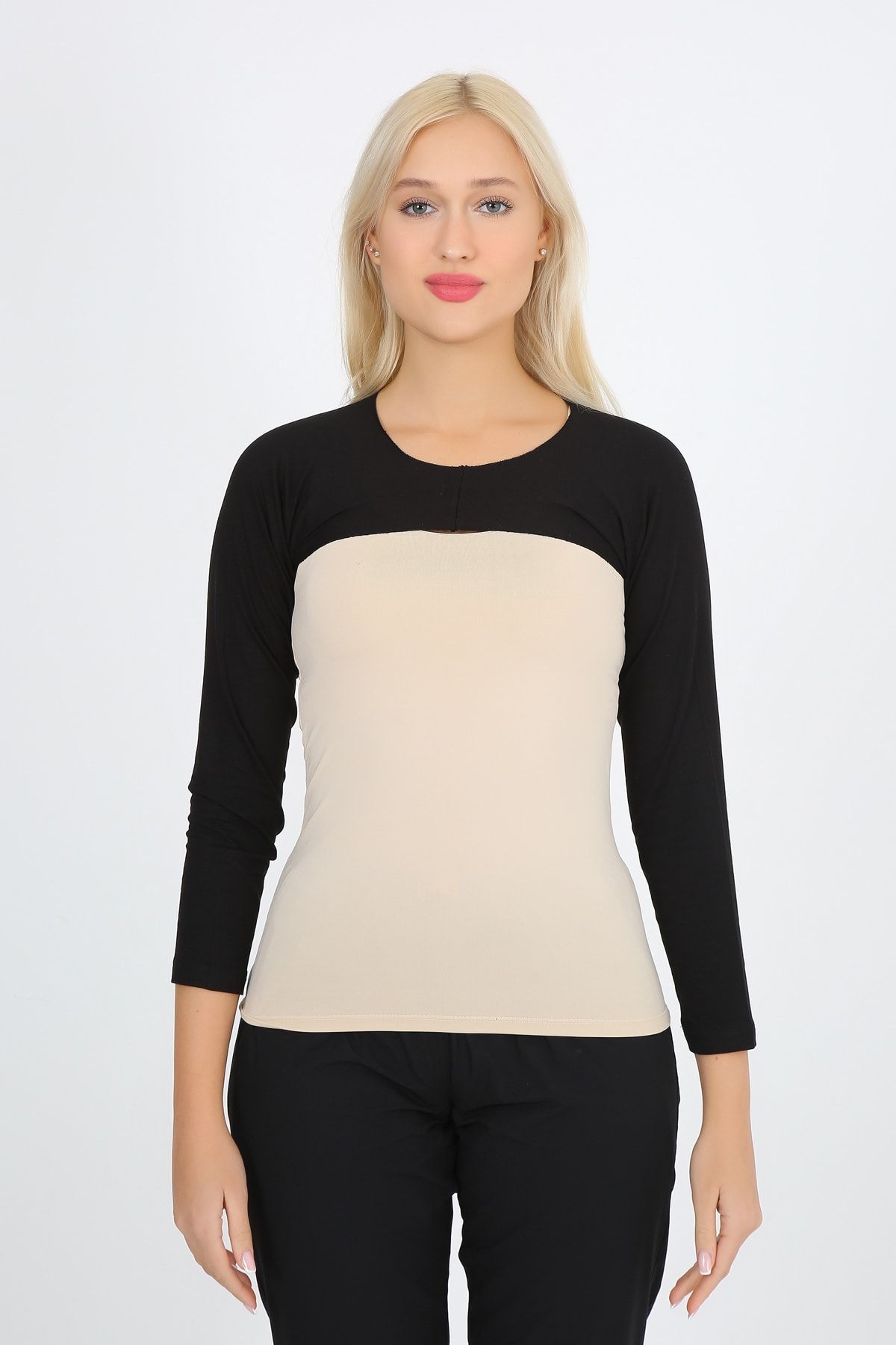 Bolero Düz Siyah Uzun Kol Bolero Kadın Tesettür Içe Giyilen Bolero
