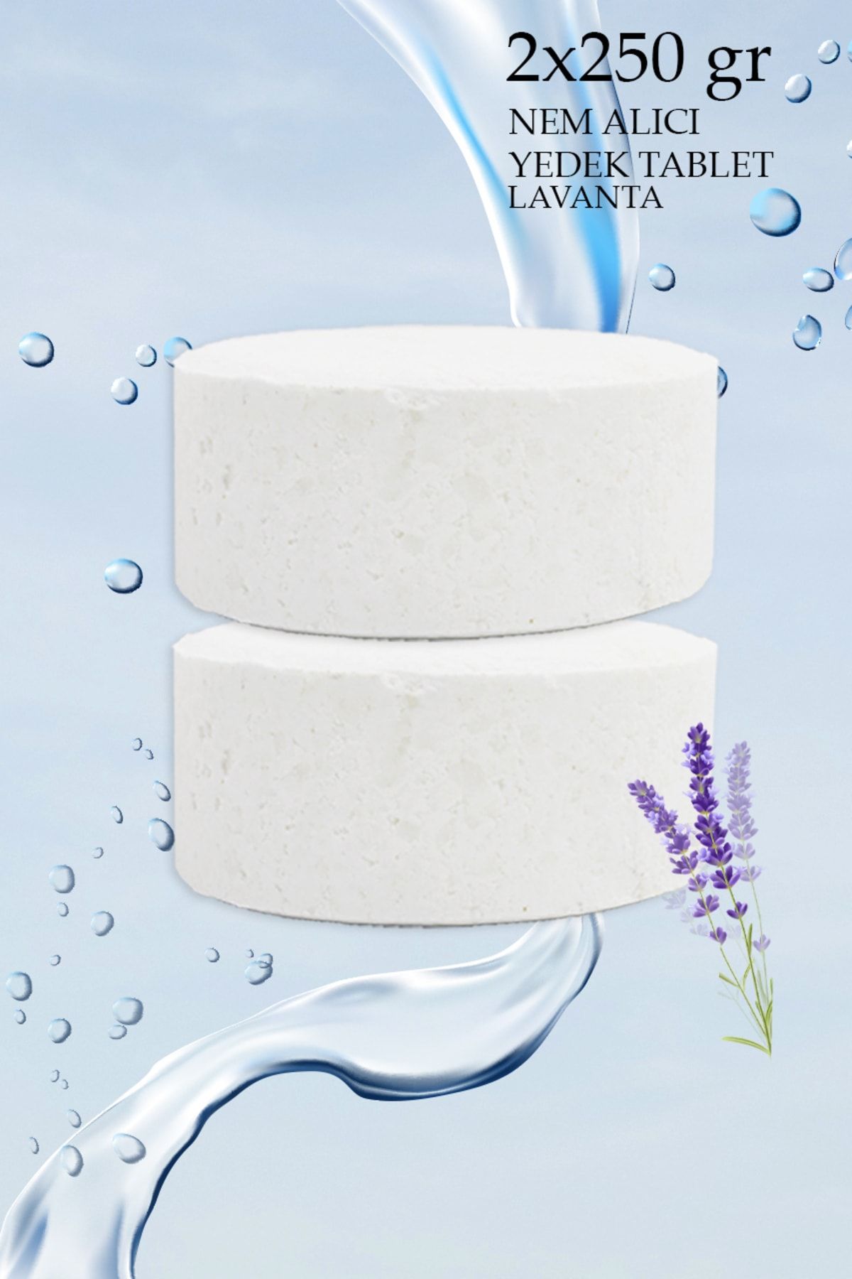 Nem Alıcı Rutubet Giderici Yedek Tablet 2 X 250 Gram Lavanta