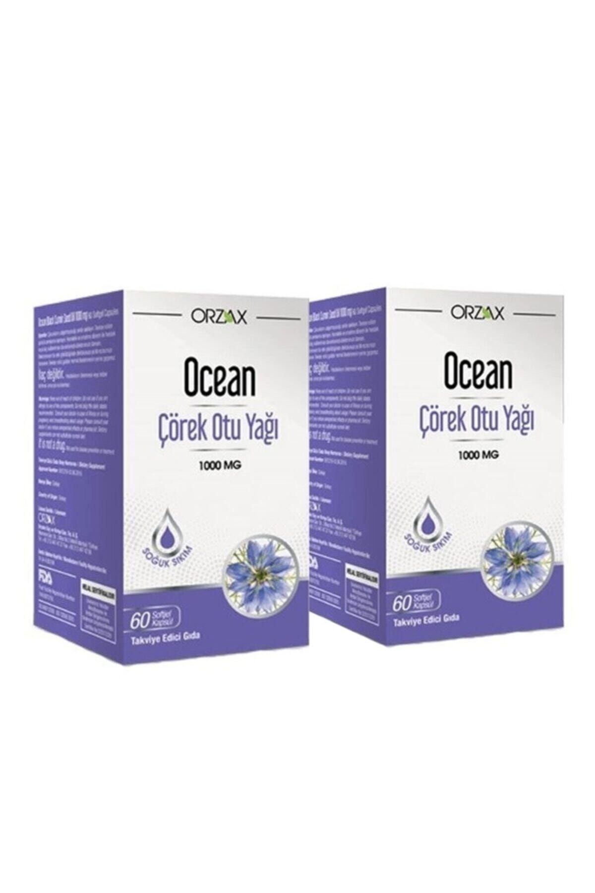 Orzax Ocean Çörek Otu Yağı 1000 Mg 60 Kapsül | Ikincisi Hediye