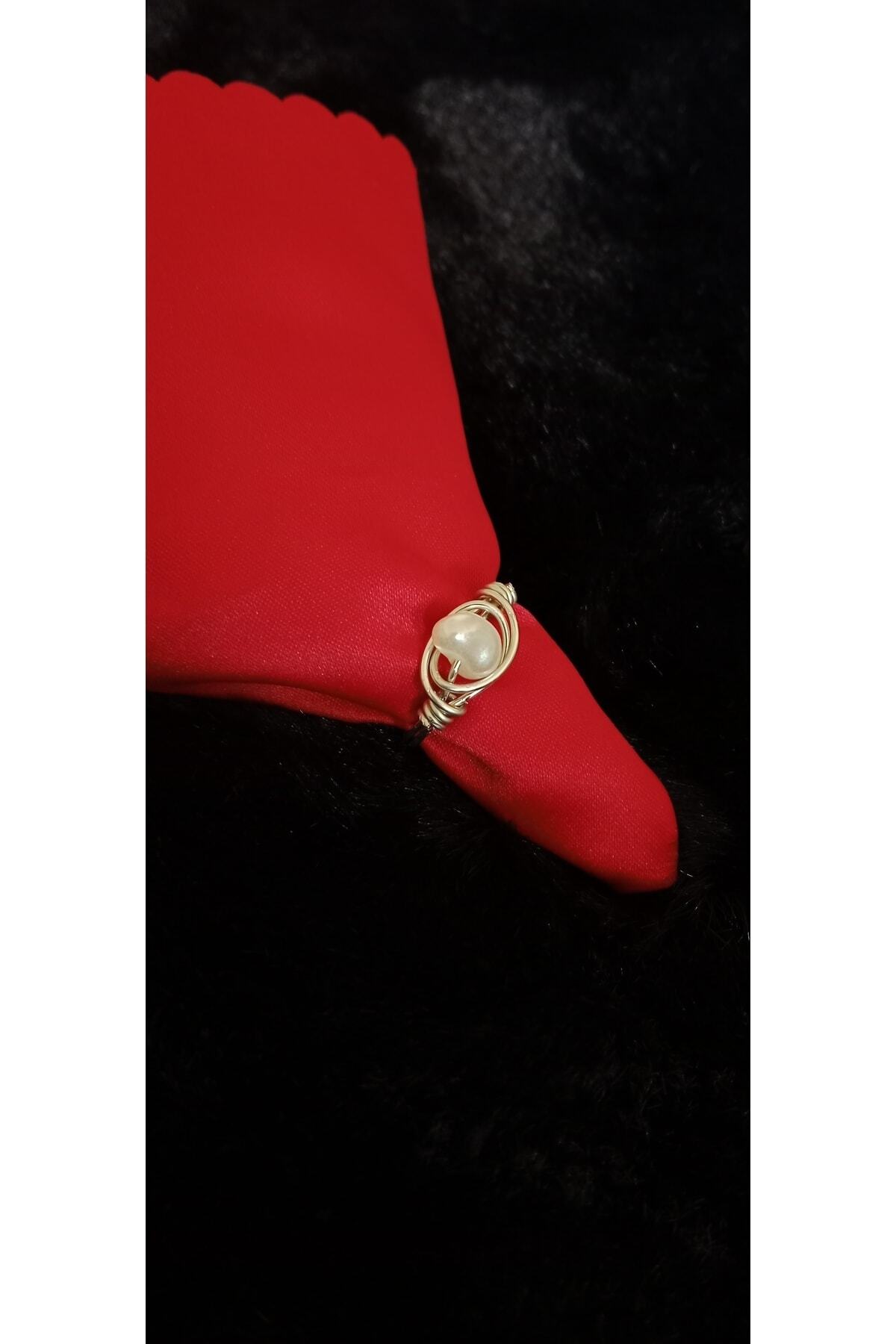 Inci Taşlı Vintage Gümüş Tel Yüzük