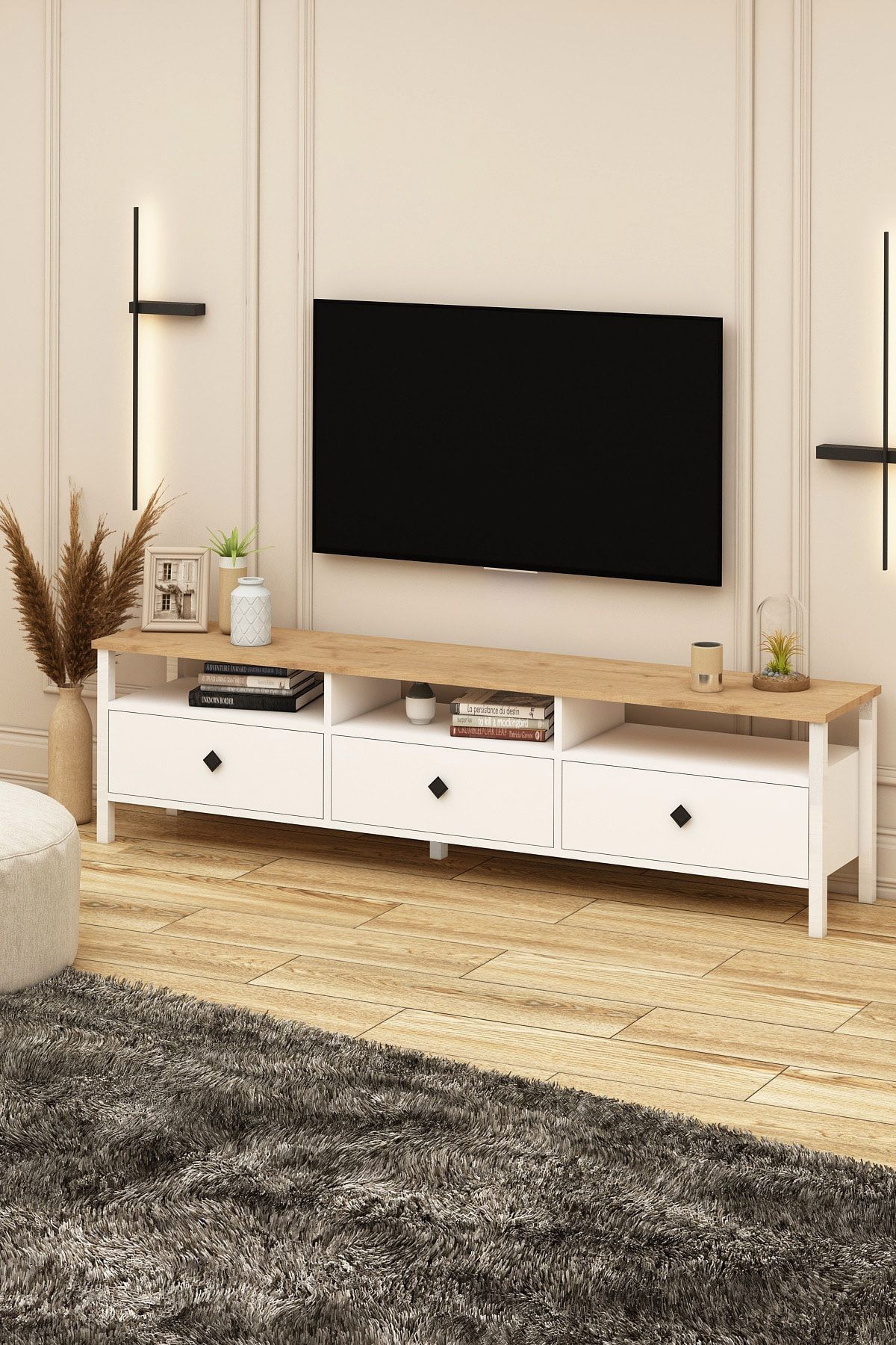 Remy Tv Ünitesi 180 Sepet-beyaz Alt Modül