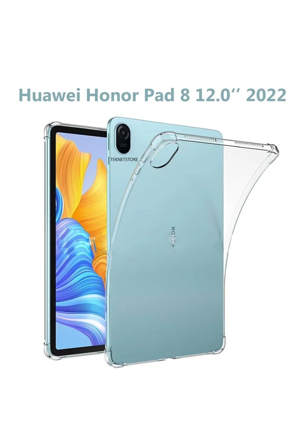 Honor Pad 8 12'' Inç 2022 Uyumlu Şeffaf Koruyucu Tablet Kılıfı Hey-w09