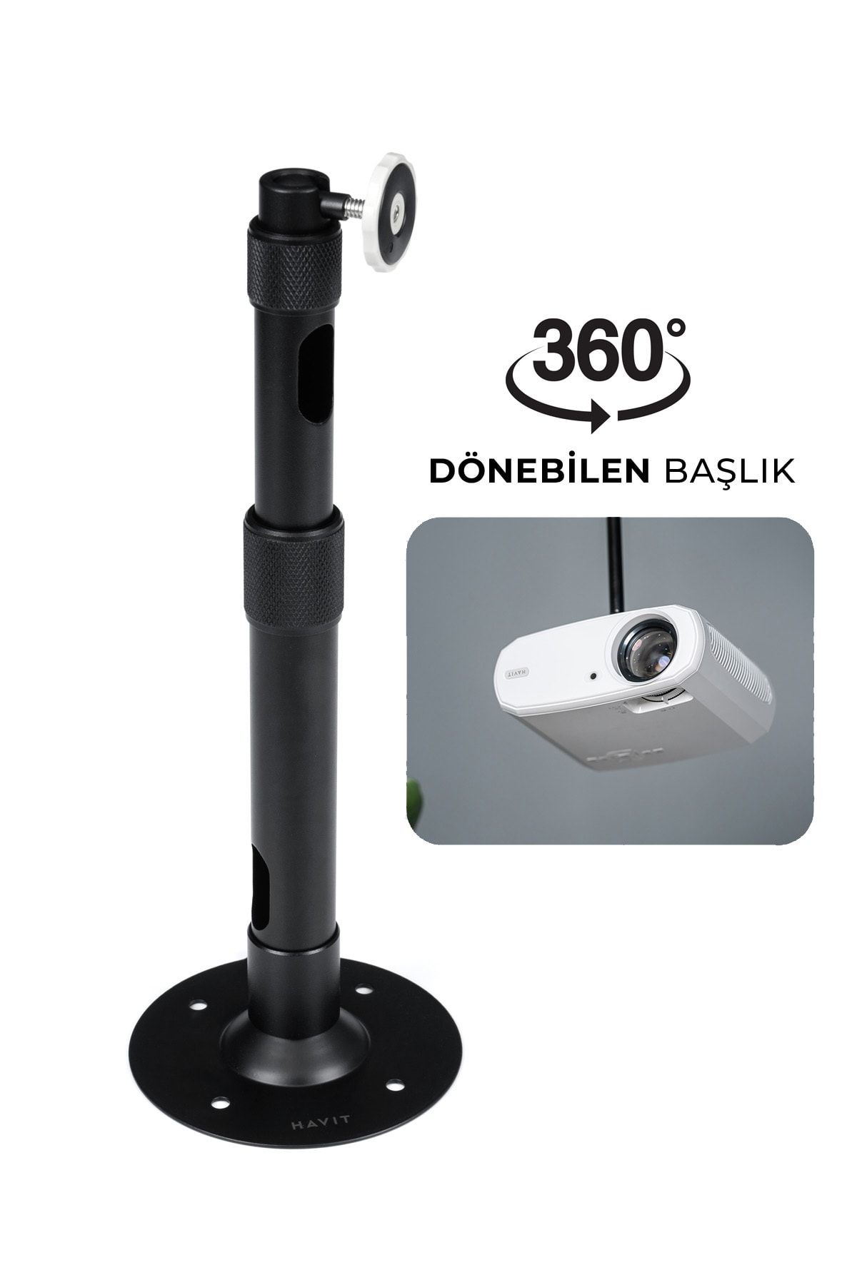 Pa304 Projeksiyon Tavan Askı Aparatı (tavan Ve Duvar Askı Aparatı) 360 Derece
