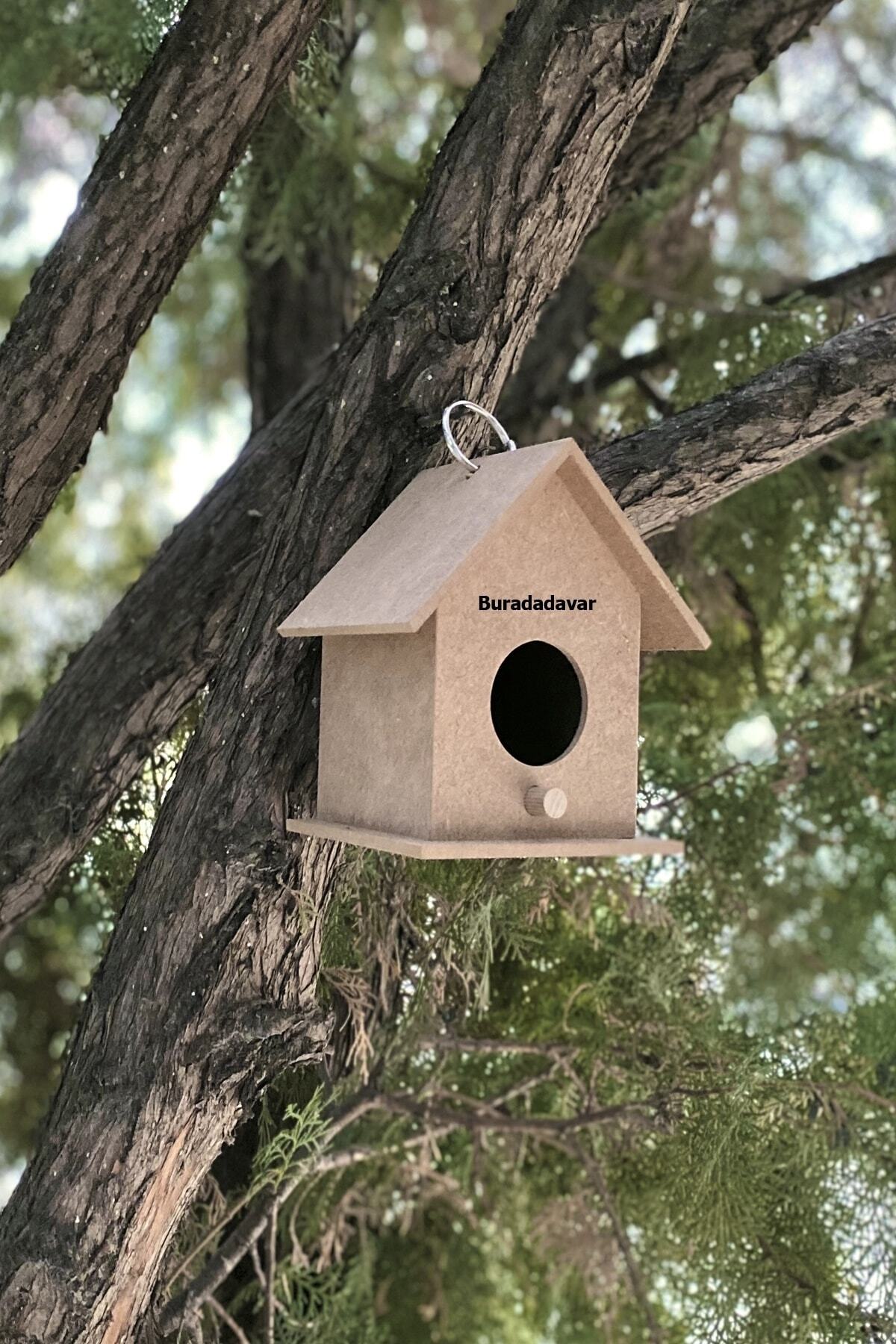 Ahşap Kuş Evi Yuvası 11x11x14