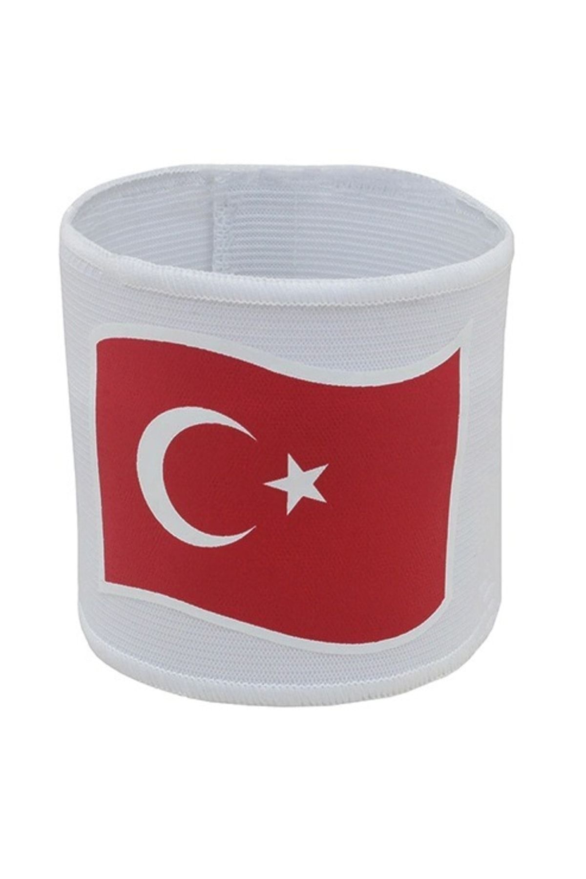 Kaptan Kolluğu Kaptanlık Kaptan Bandı Profesyonel Beyaz Türk Bayraklı