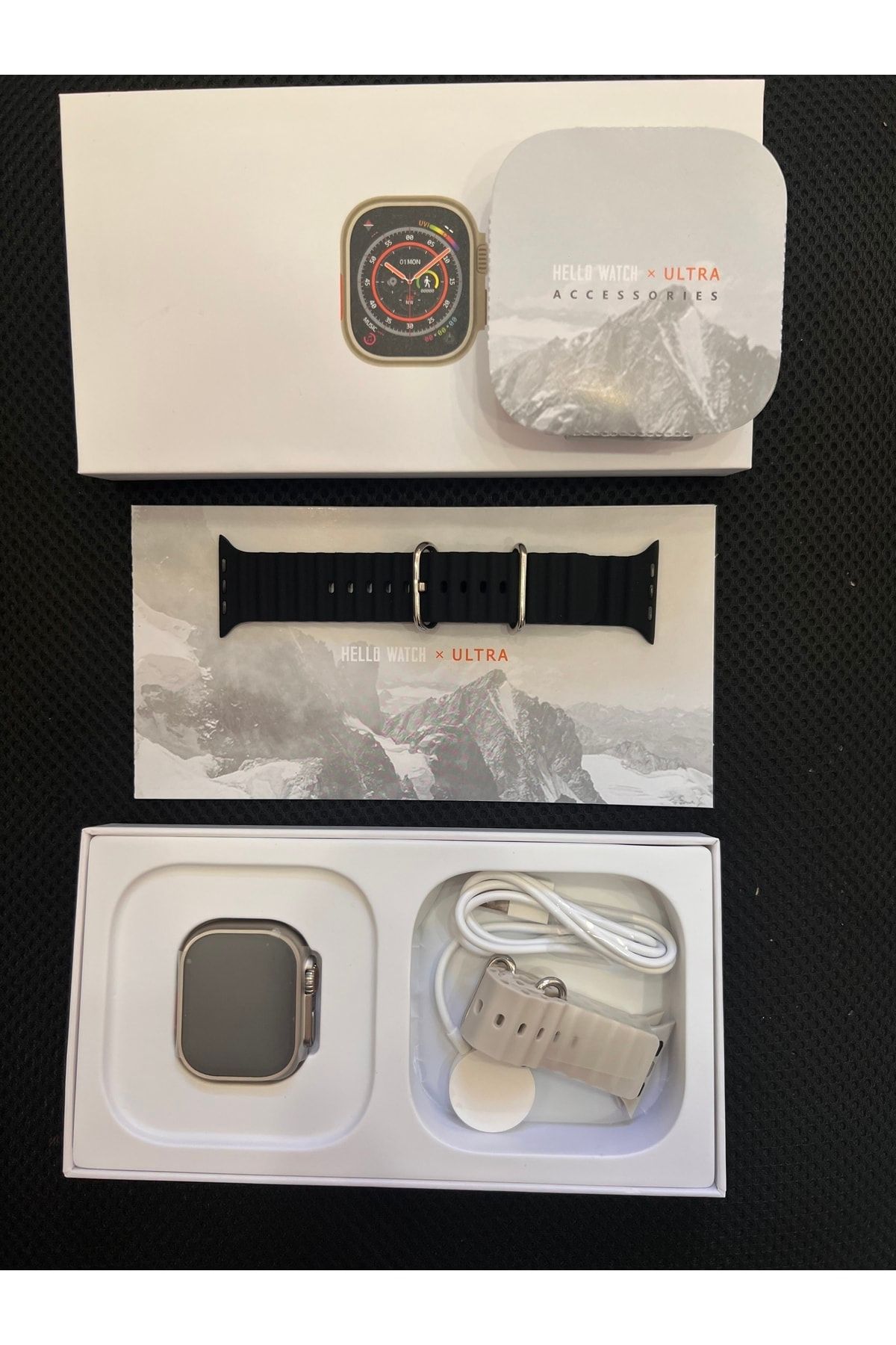Watch 8 Ultra 49 mm Akıllı Saat Siyah H11