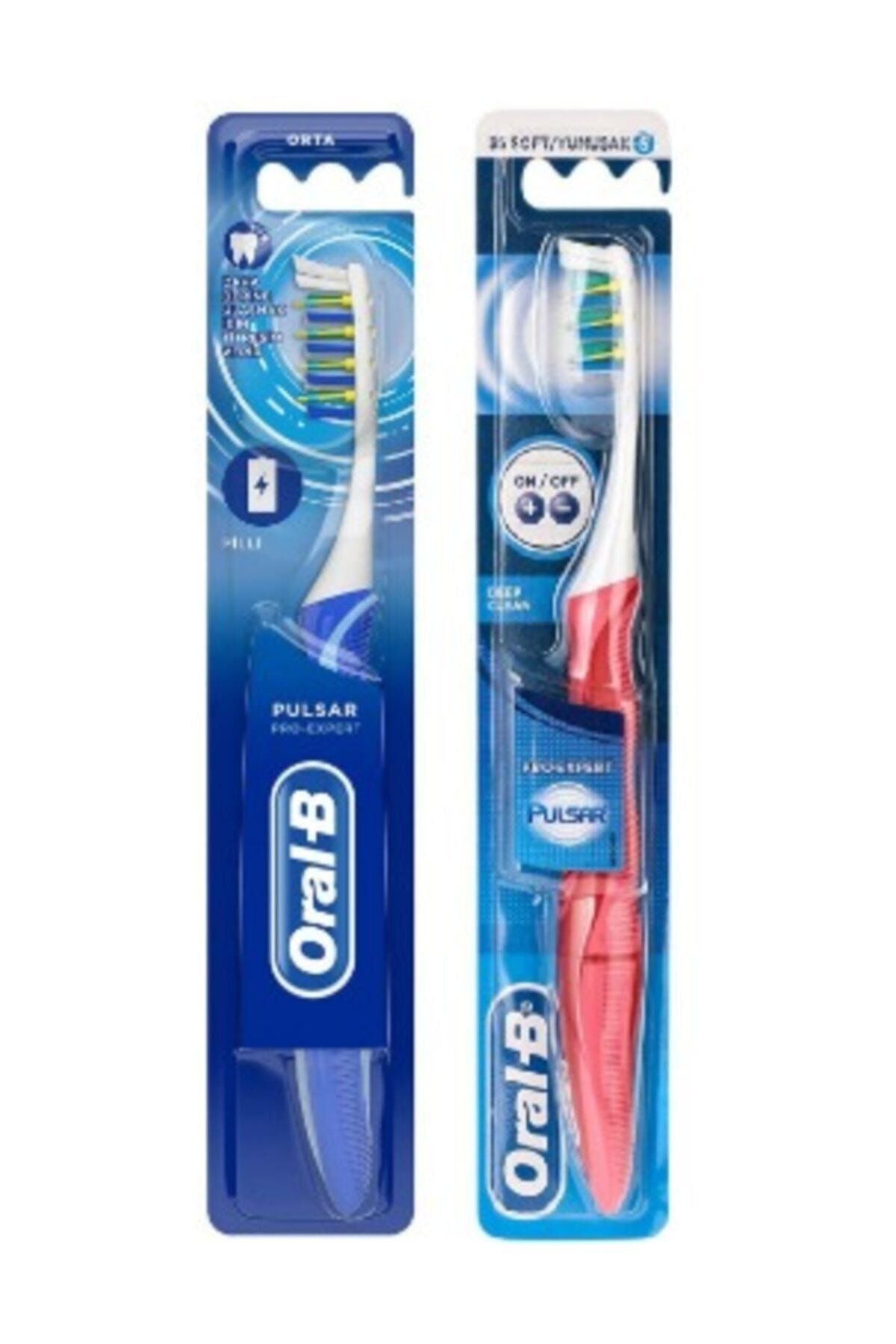 Pulsar Titreşimli Pilli 2 Li Dış Fırçası Yumuşak + Orta