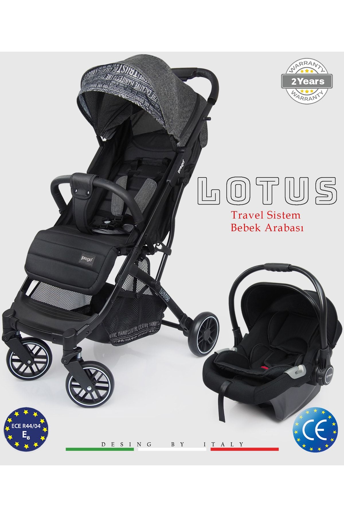Lotus Katlanabilir Kabin Boy Travel Bebek Arabası