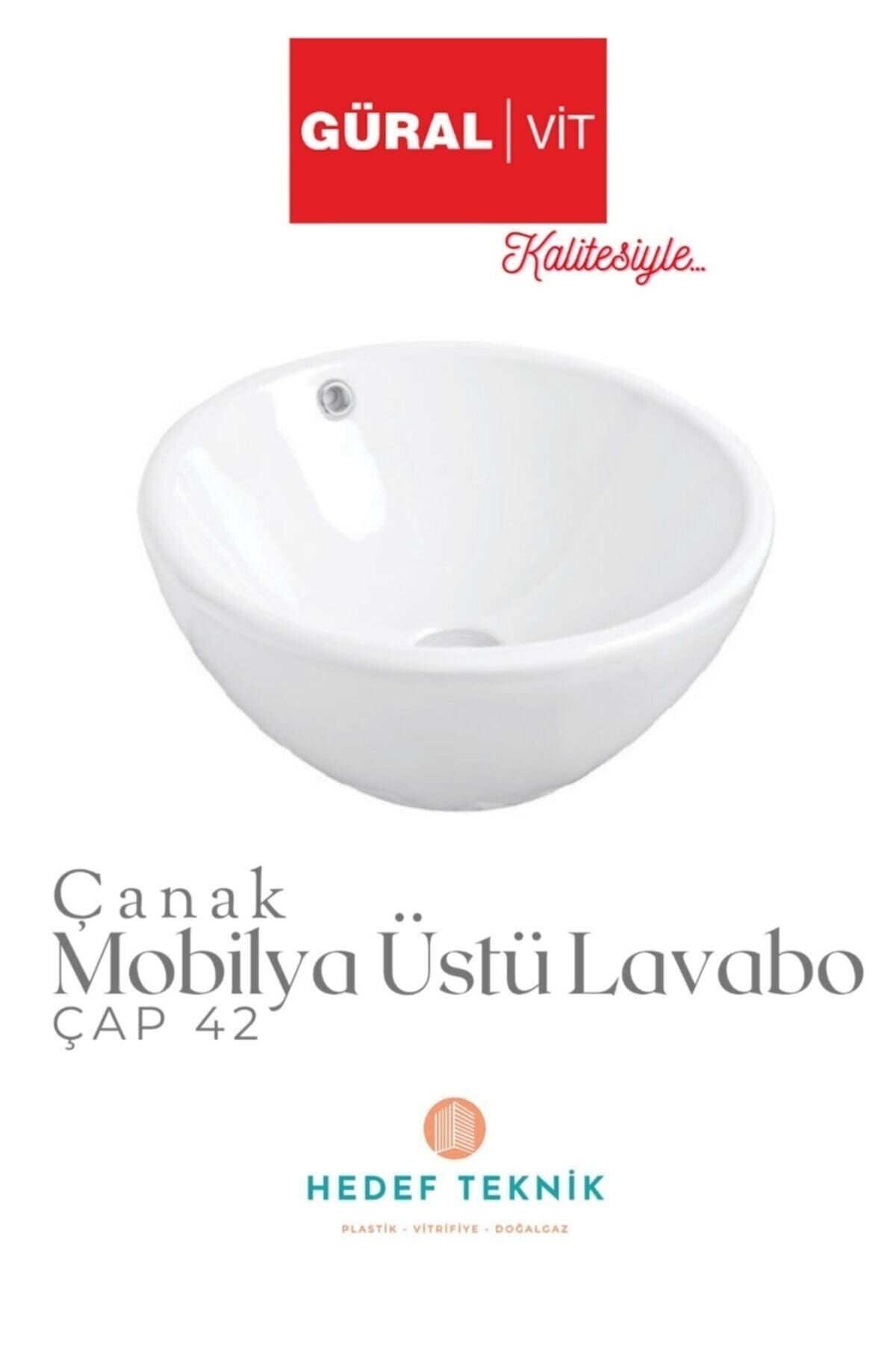 Mobilya Üstü Çanak Lavabo 42 Cm Çap