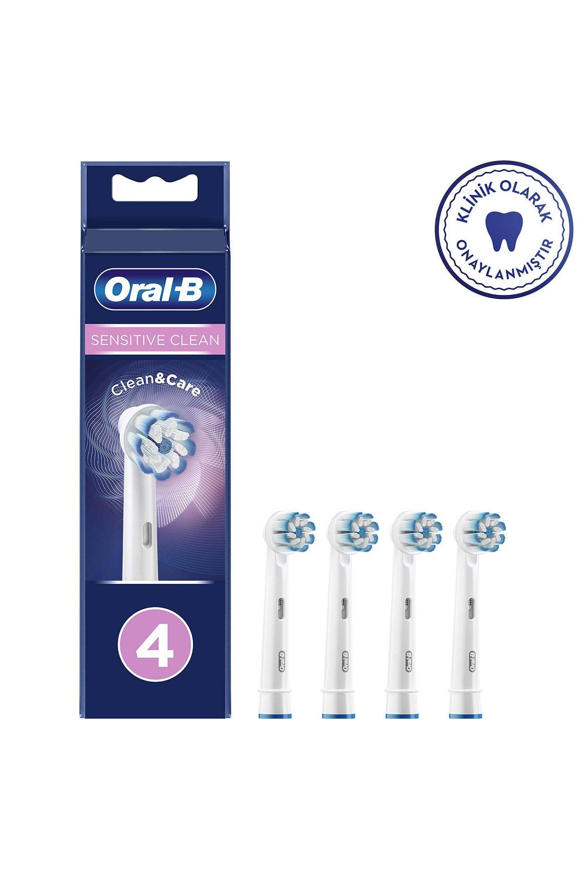 Diş Fırçası Yedek Başlığı Cleancare Sensitive Ultra Thin 4 Lü