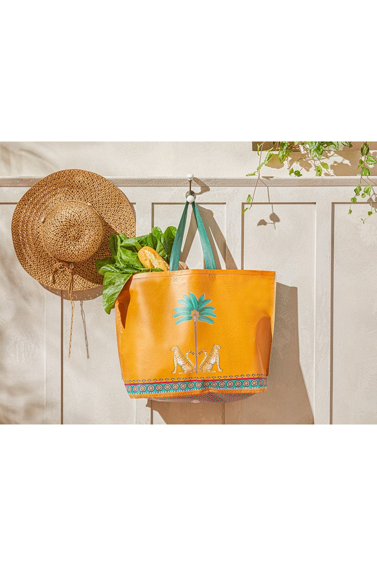 Turuncu Exotic Palm Alışveriş Çantası 54,5x38 Cm Turuncu 55 x 38