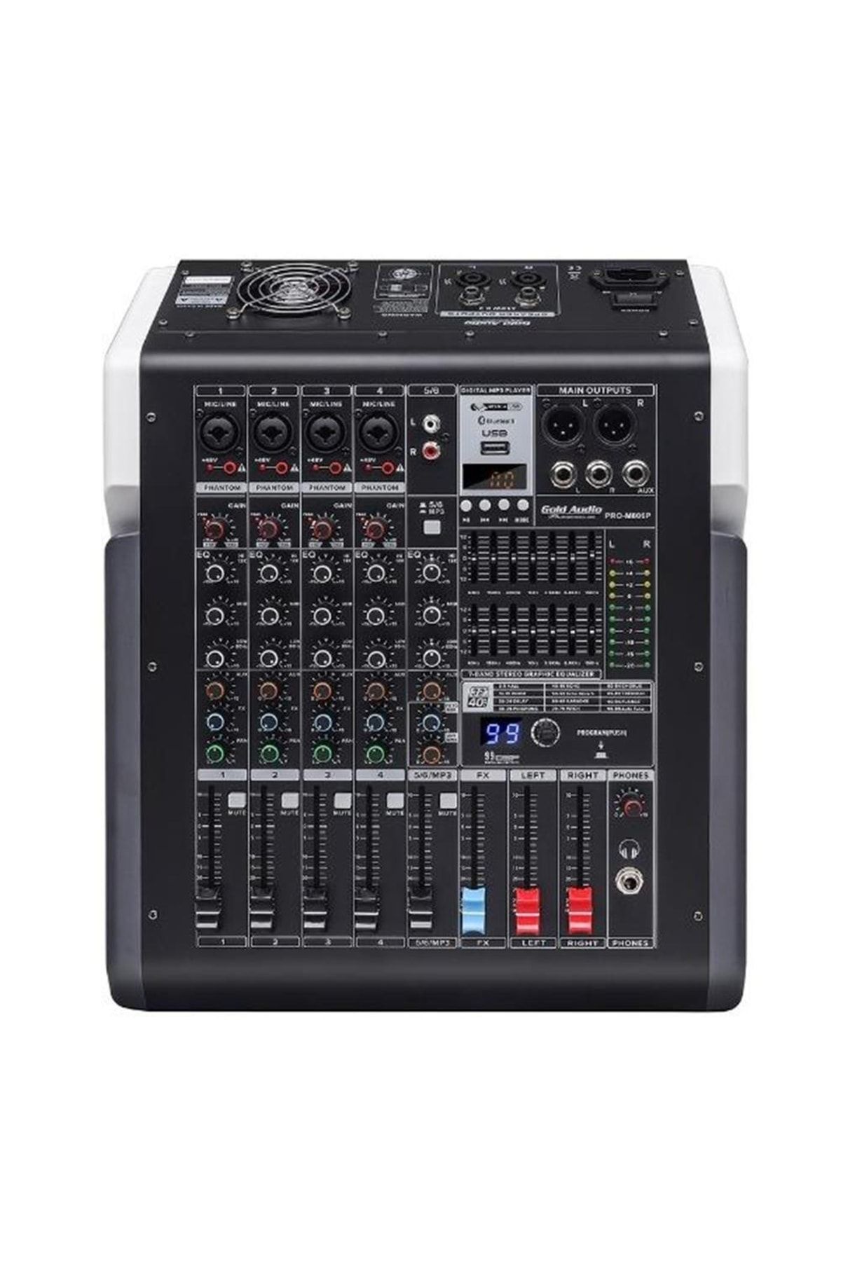 Pro-m806p 6 Kanallı 2x350 Watt 99 Efektli Anfili Mikser