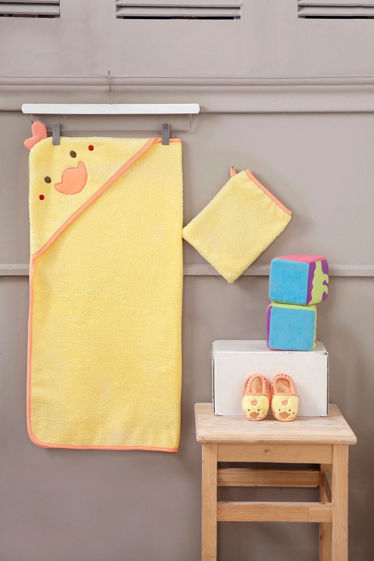 Bebek Havlu Kundak Kese Seti Little Duck
