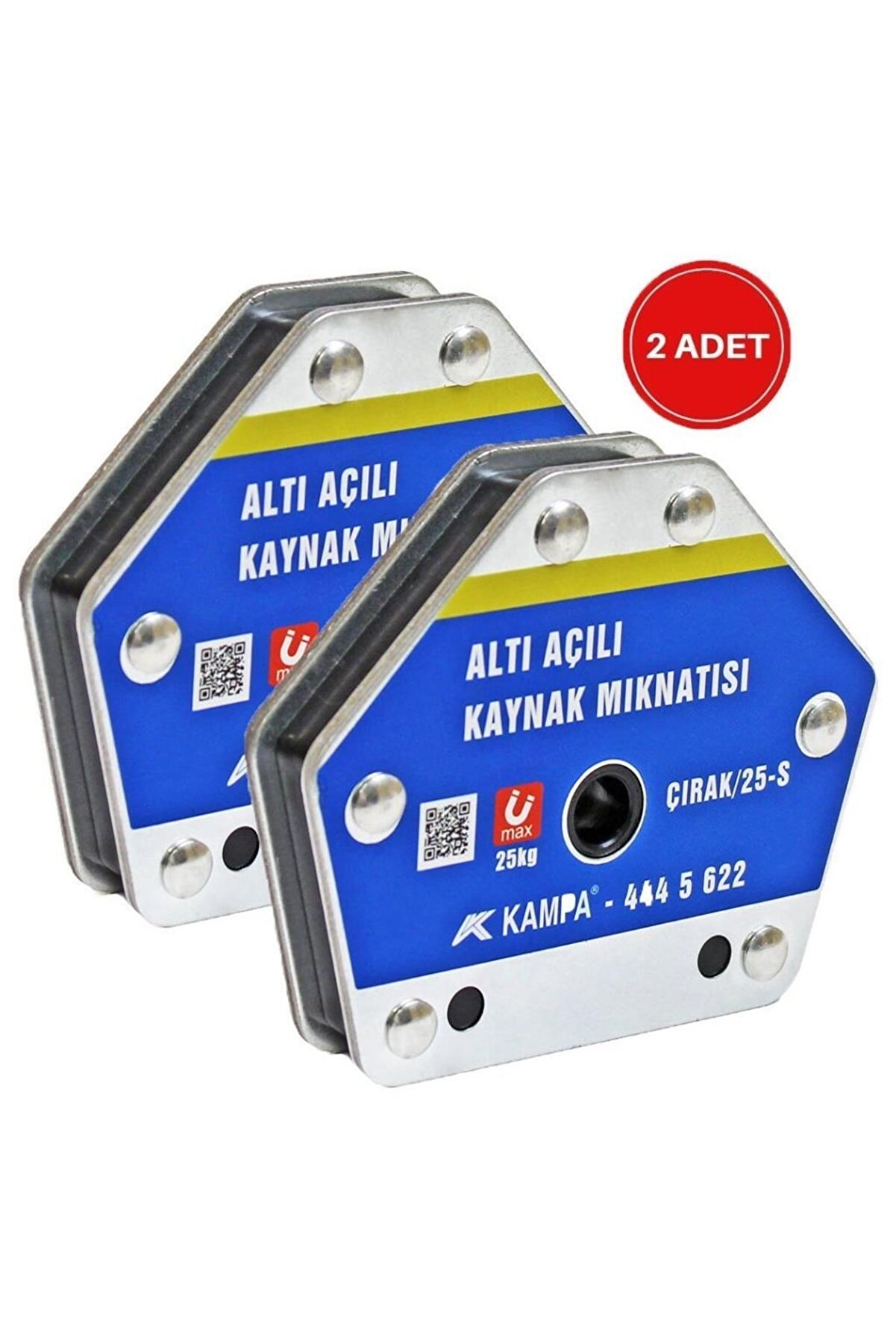 Çırak/25s Manyetik Kaynak Gönyesi 2 Adet 6 Açılı, 25 Kg Kaynak Tutucu Mıknatıs