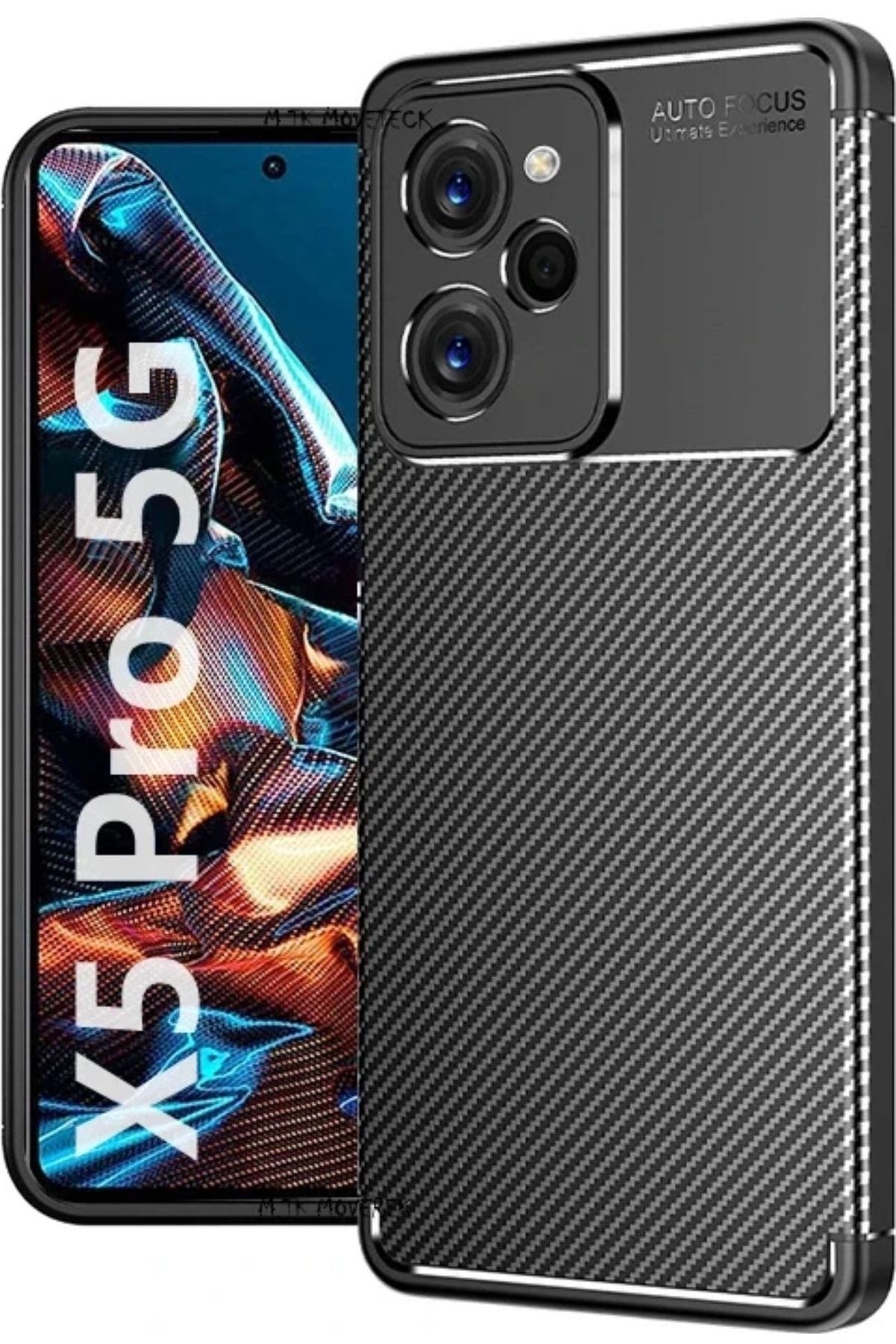 Xiaomi Poco X5 Pro 5g Uyumlu Kılıf Kamera Çevresi Korumalı Armor Karbon Ince Doku Zırh Kılıf