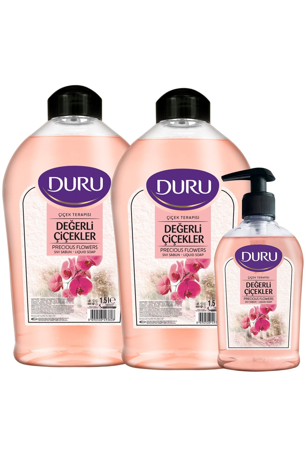 Değerli Çiçekler Sıvı Sabun 1,5+1,5+300ml