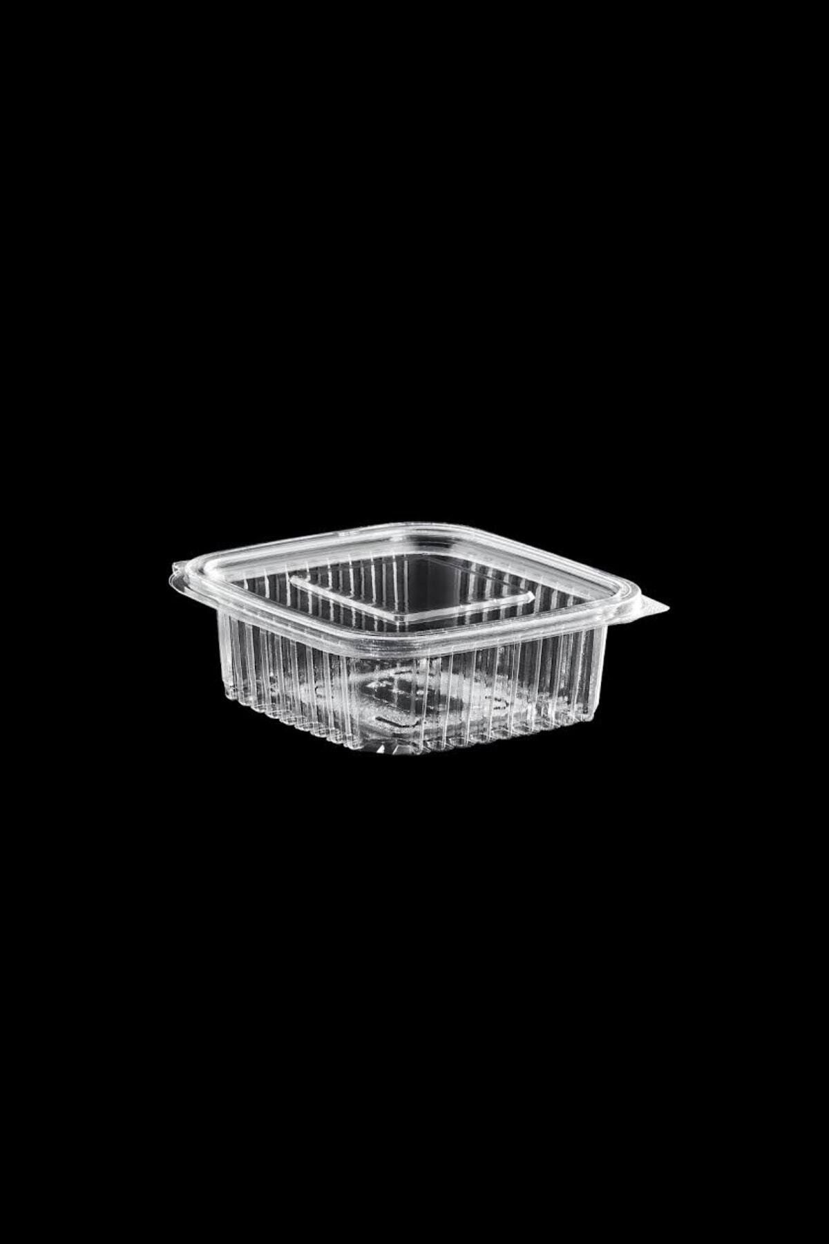 Kullan At Tek Kullanımlık Plastik Kapaklı Kase / Sızdırmaz Kap 250 gram Cc 25 Adet