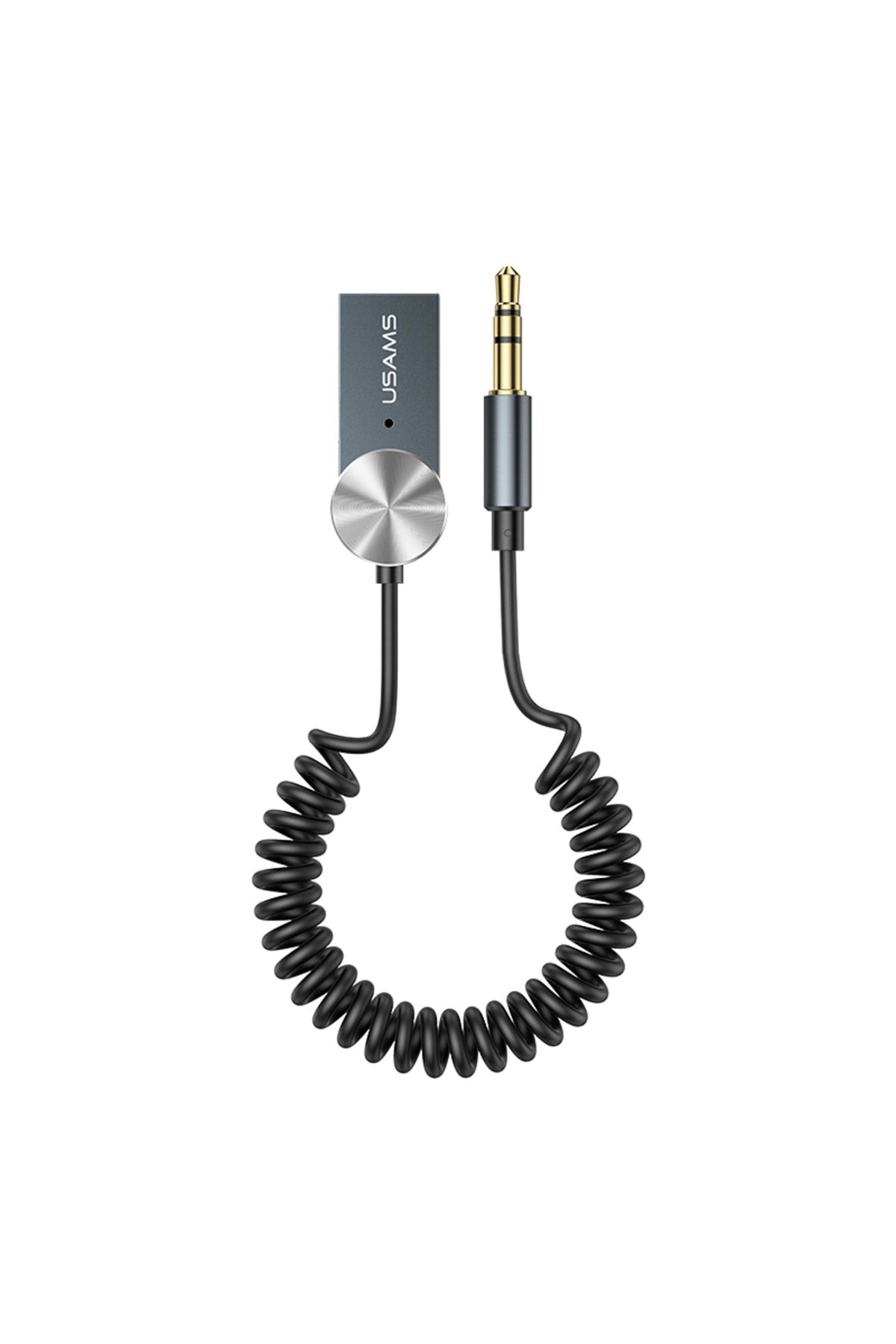 Usams Bluetooth 5.0 Receiver Usb Aux Wireless Araç Kiti Telefon Konuşma Müzik Dinleme Ba01