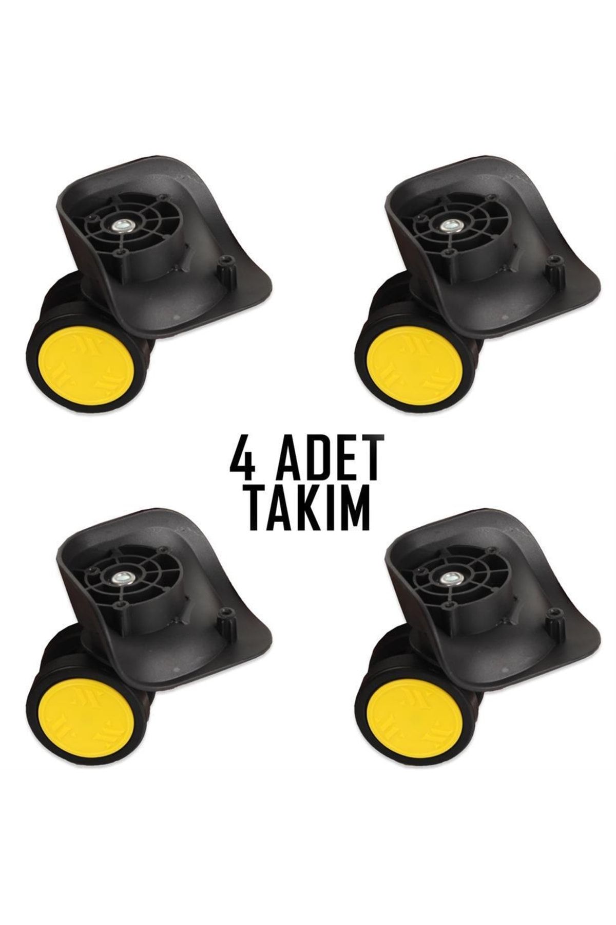Valiz Tekerleği Çift Teker 01 4 Adet Sarı