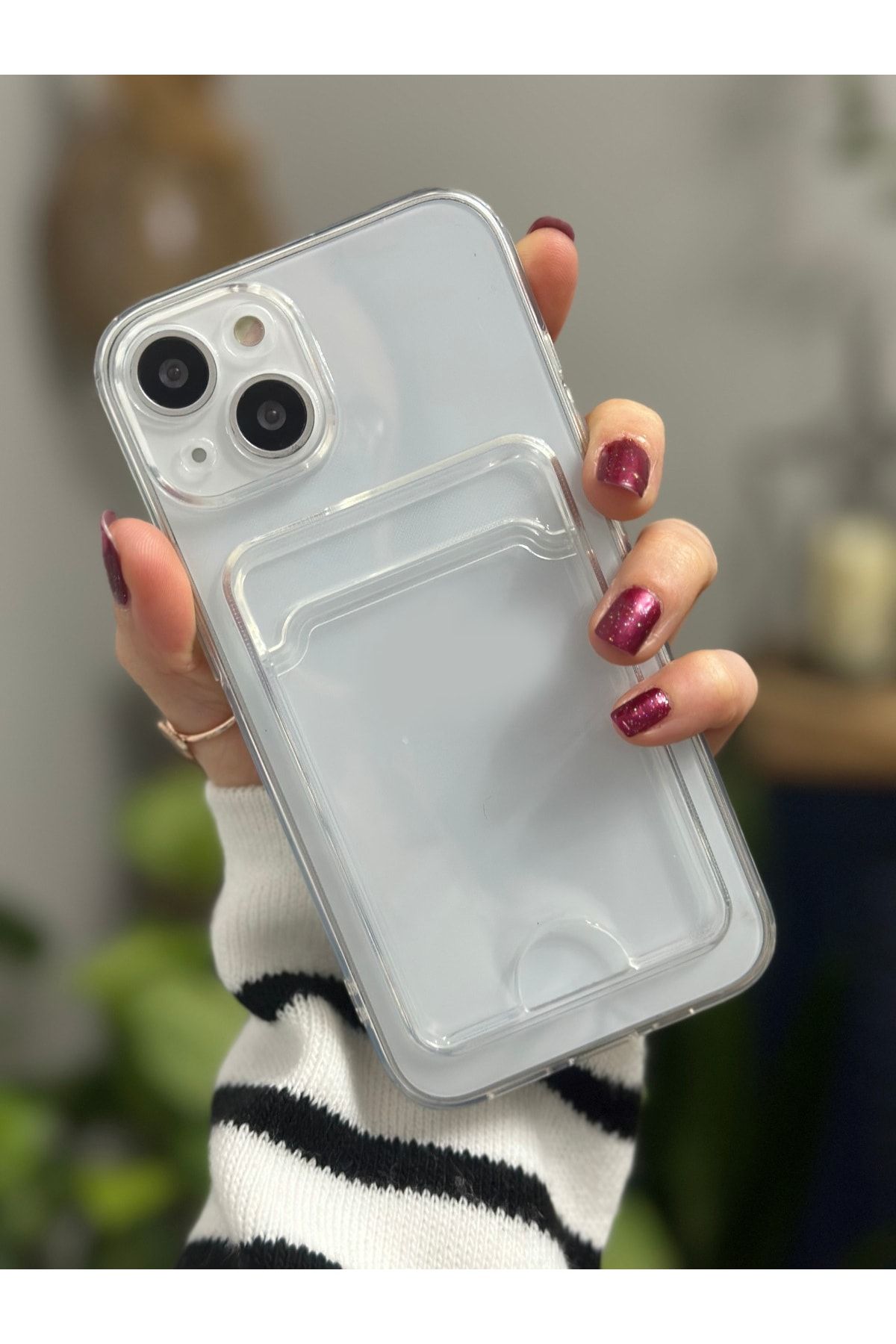Iphone 14 Plus Ve 15 Plus Uyumlu Şeffaf Kartlı Kamera Korumali Aa Kalite