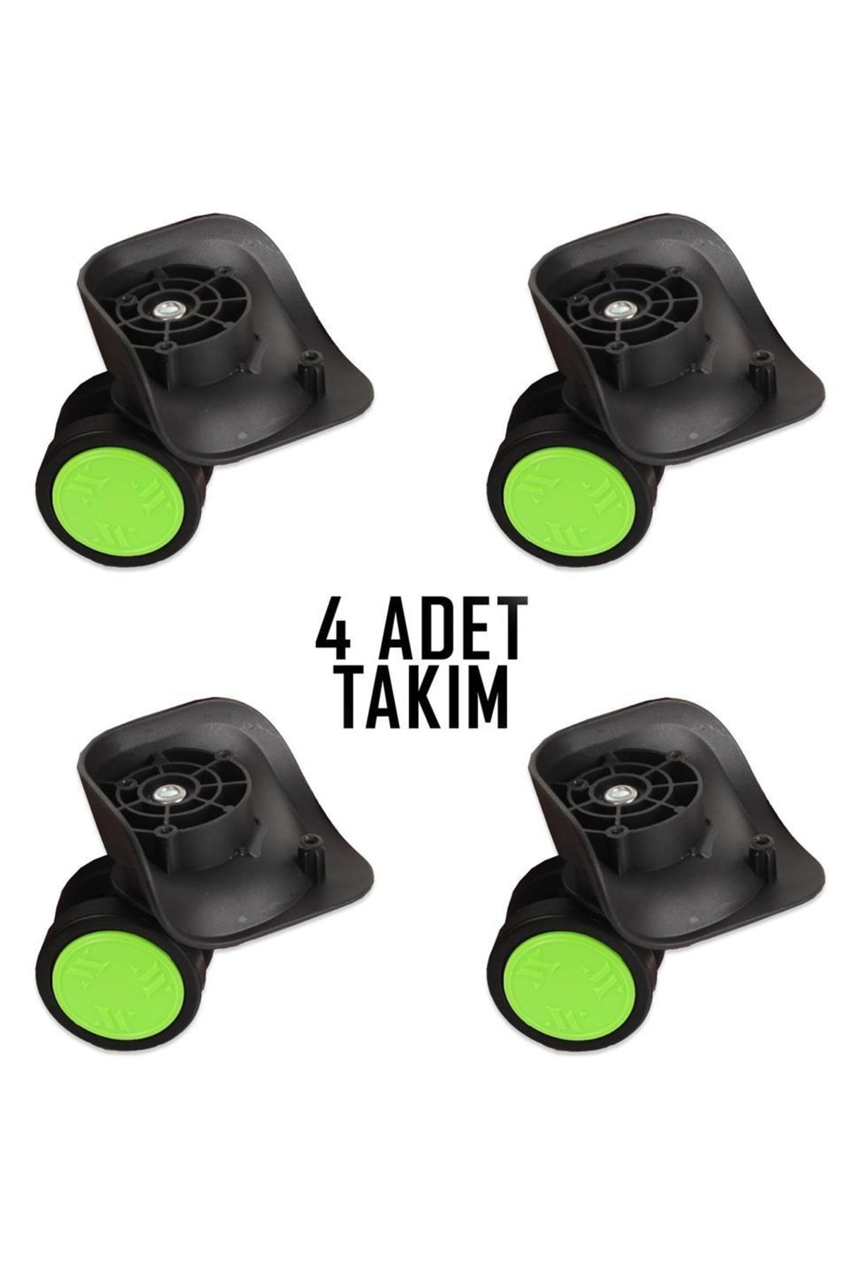 Valiz Tekerleği Çift Teker 01 4 Adet Yeşil