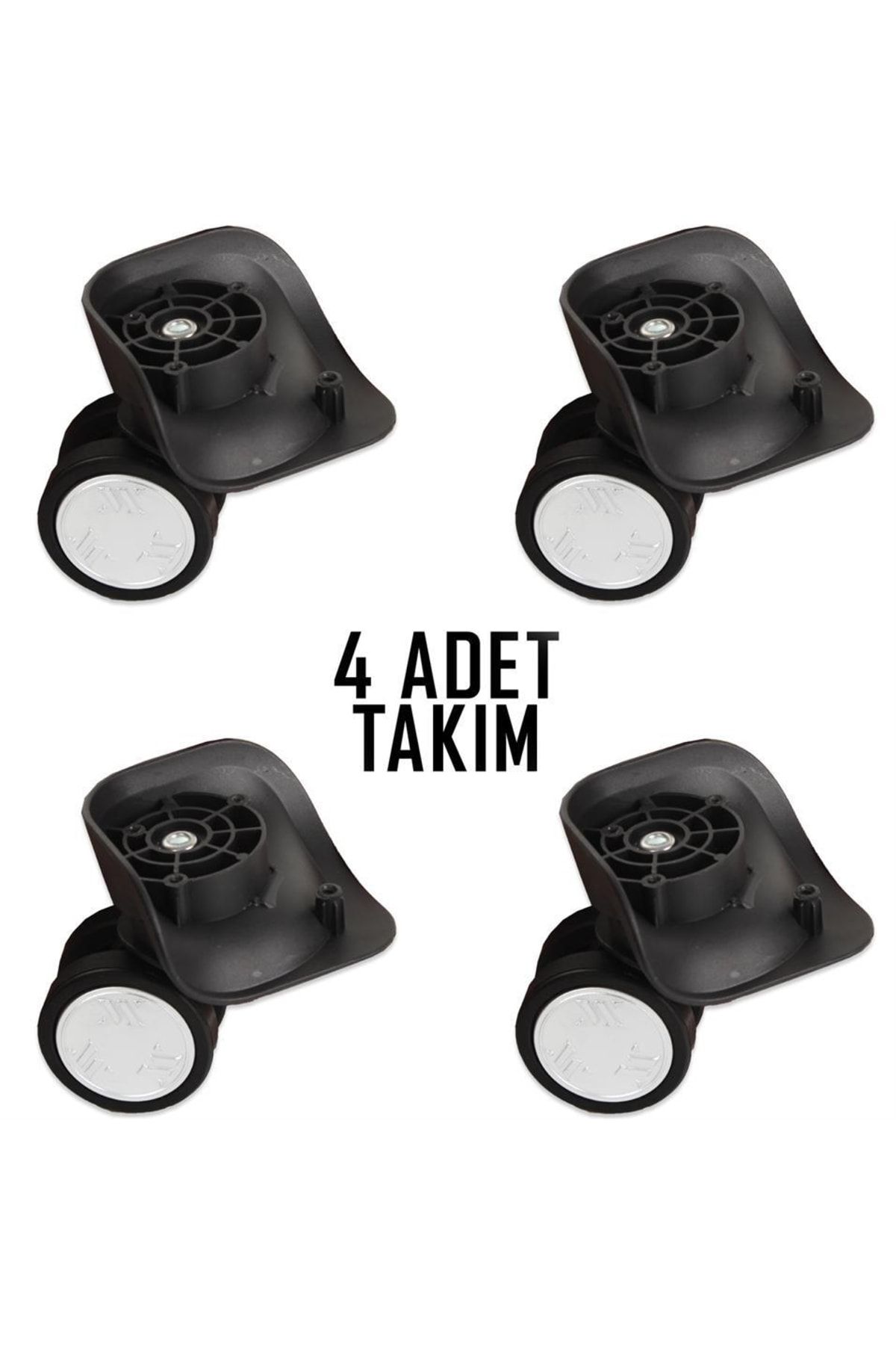 Valiz Tekerleği Çift Teker 01 4 Adet Gri