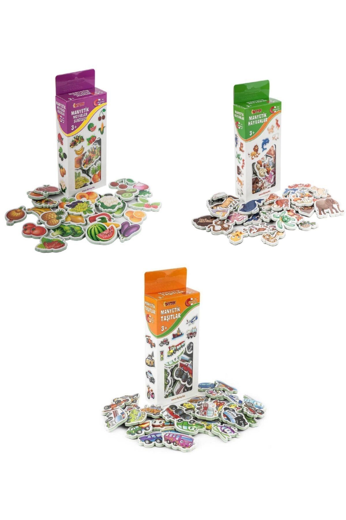 arcnx Manyetik Hayvanlar - Meyveler Sebzeler - Taşıtlar Magnet Modern Tsrm 1022995