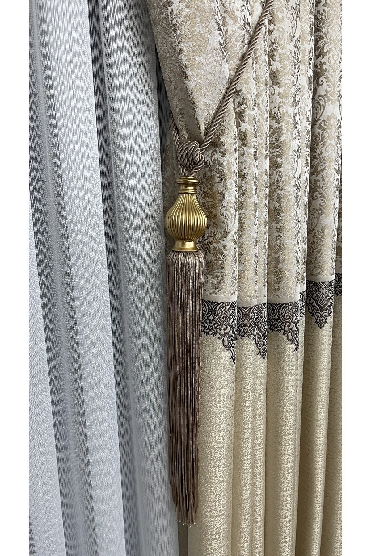 Vizon Braçol Kornişe Takma Tavan Yan Bağlama Perde Toplama Aksesuarı Tieback