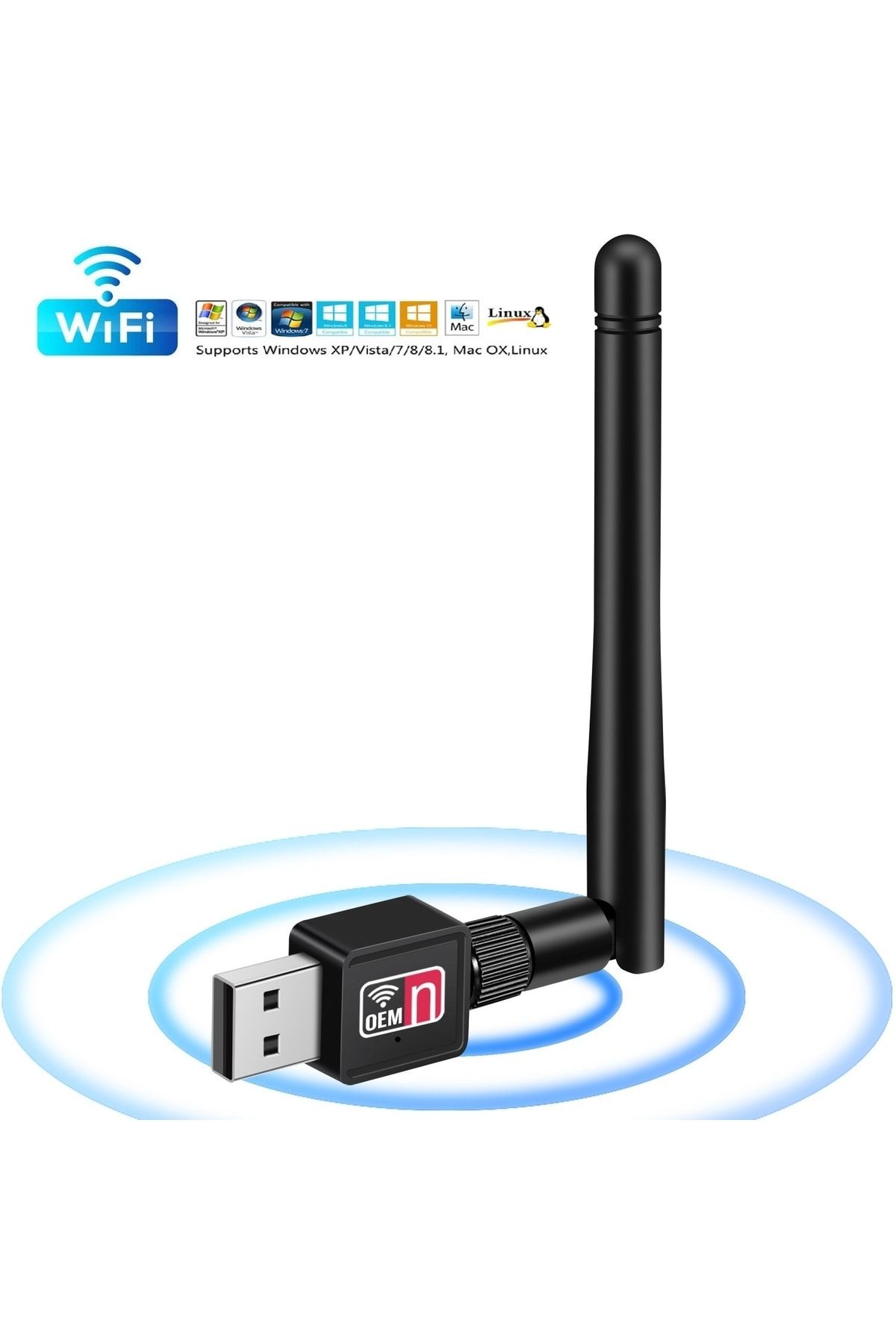 Usb Kablosuz Wireless 600 Mbps Wifi Çekim Yükseltici Adaptör Pc Ağ Lan Kartı Antenli Güçlendirici