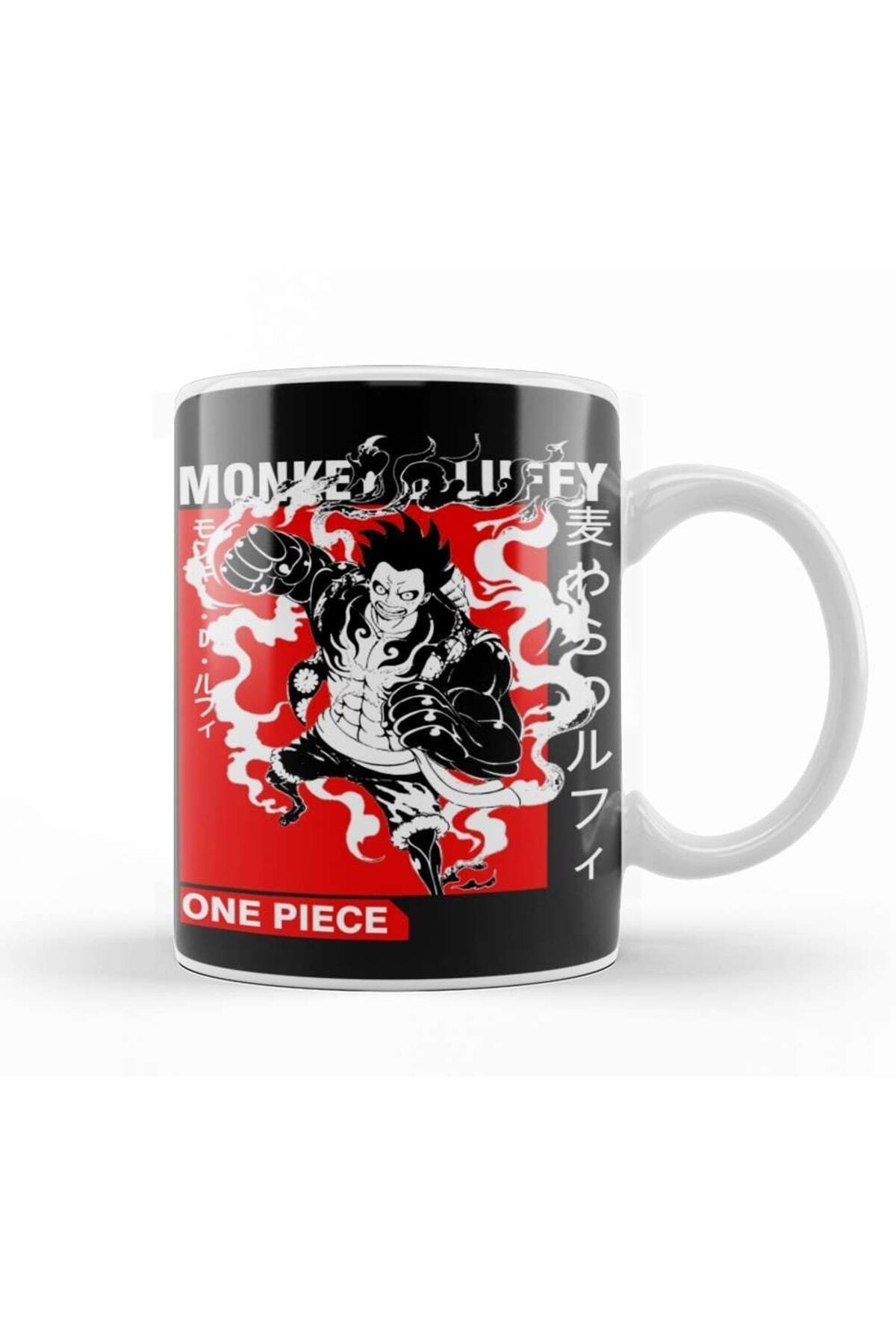 One Piece Monkey D Luffy 02 Kupa Bardak Porselen
