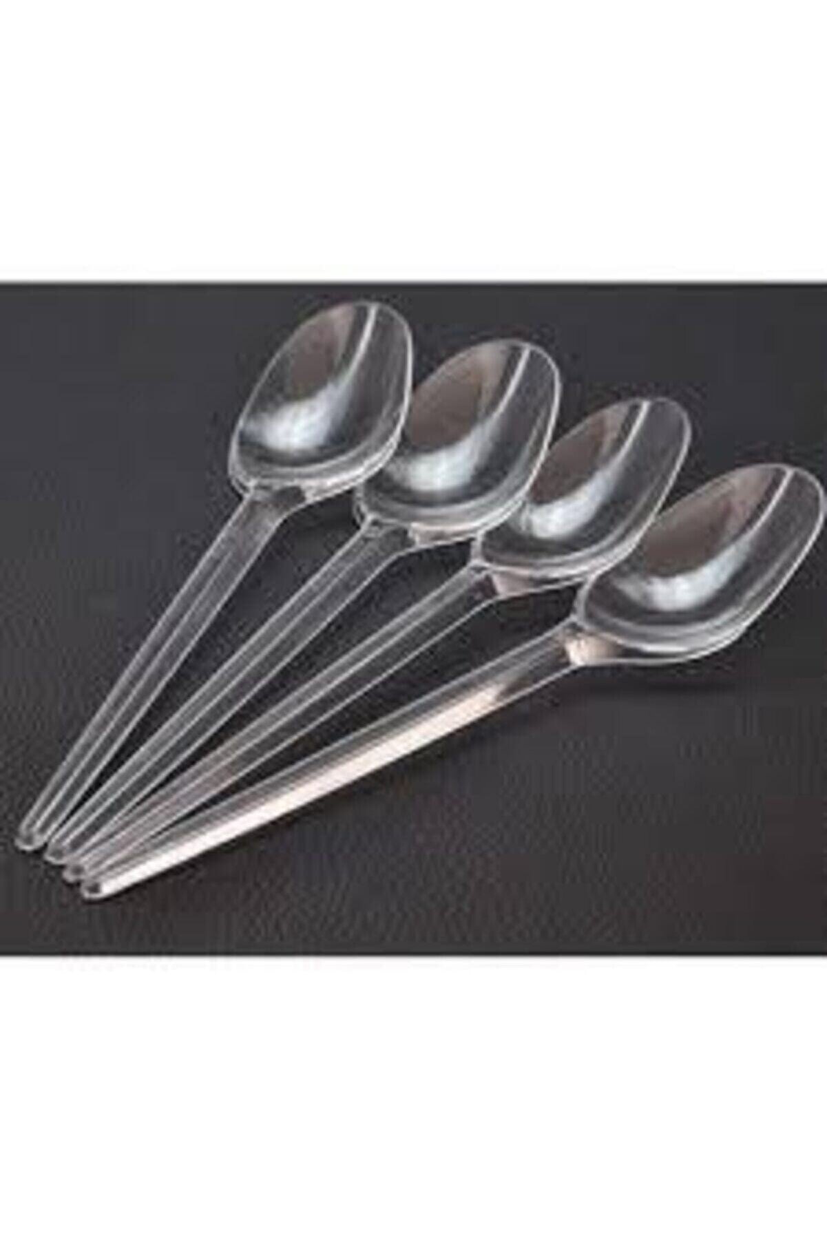 Plastik Sert Kaşık 100 Lü