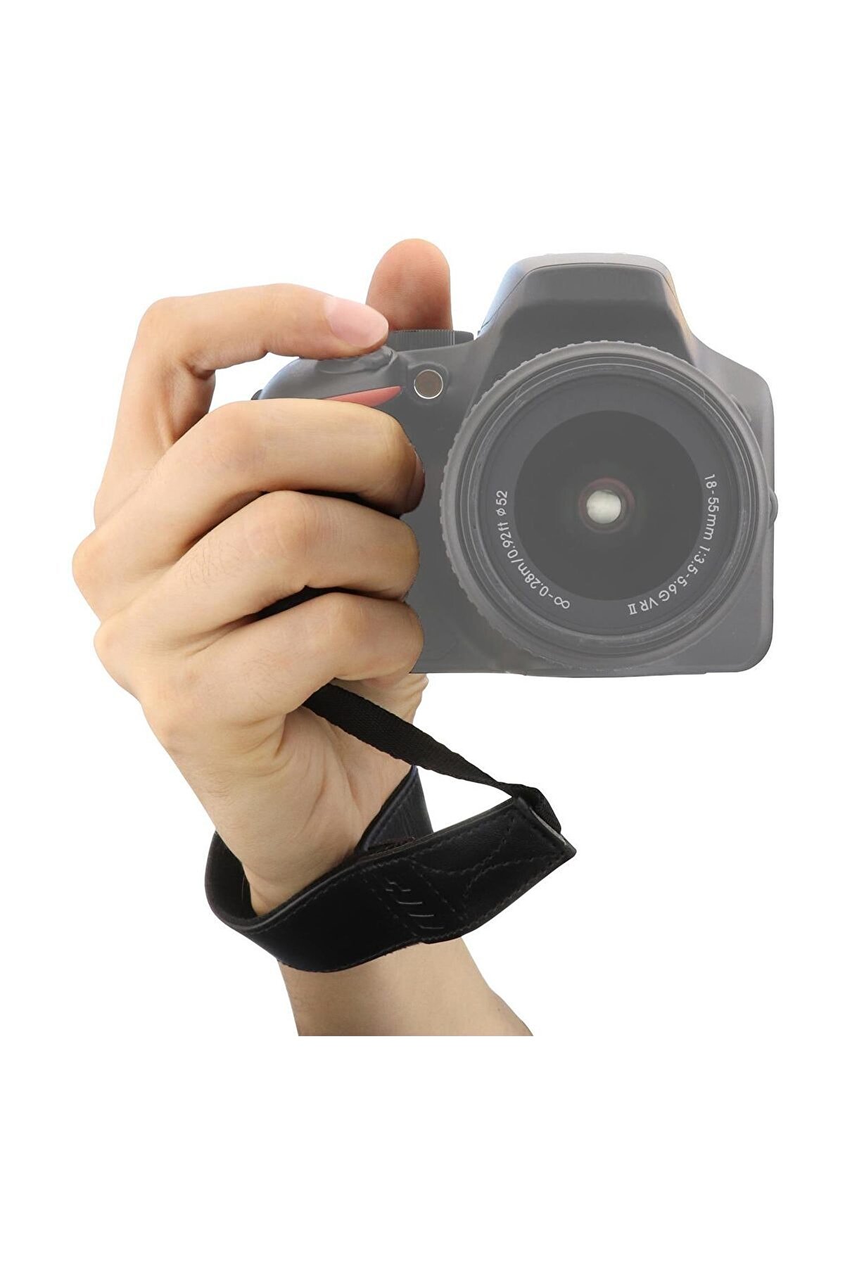 Canon, Nikon, Panasonic, Leica, Sony, Fujifilm, Olympus Fotoğraf Makineleri için Deri Bilek Kayışı