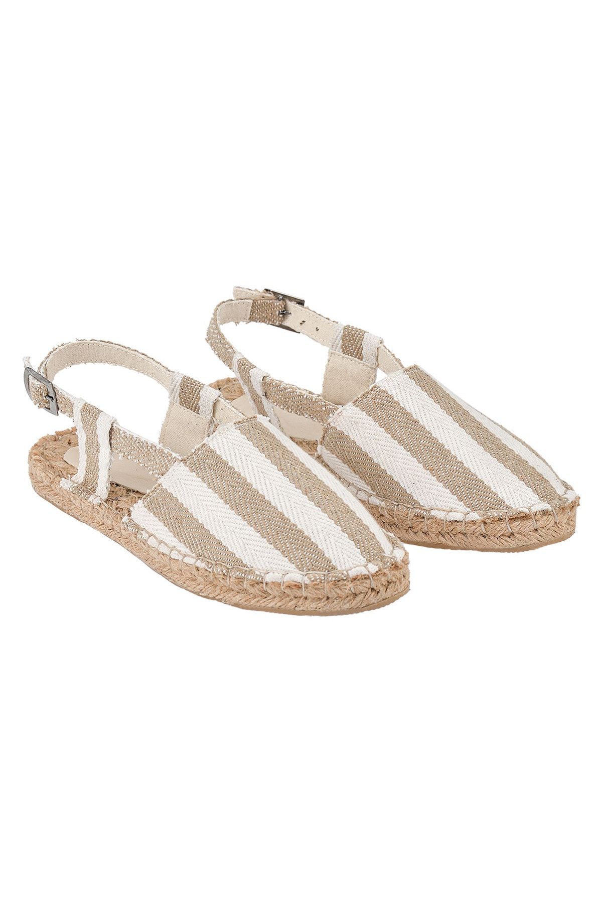 El Yapımı Hasır Taban Espadril
