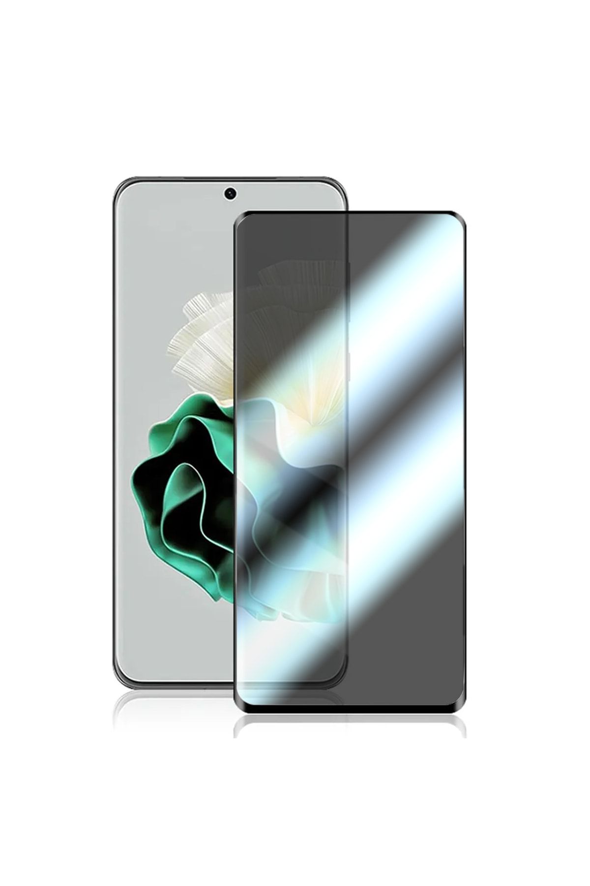 Huawei P60 / P60 Pro Için 3d Kavisli Privacy Gizlilik Filtreli Tam Kaplayan Cam Koruma - Al3125