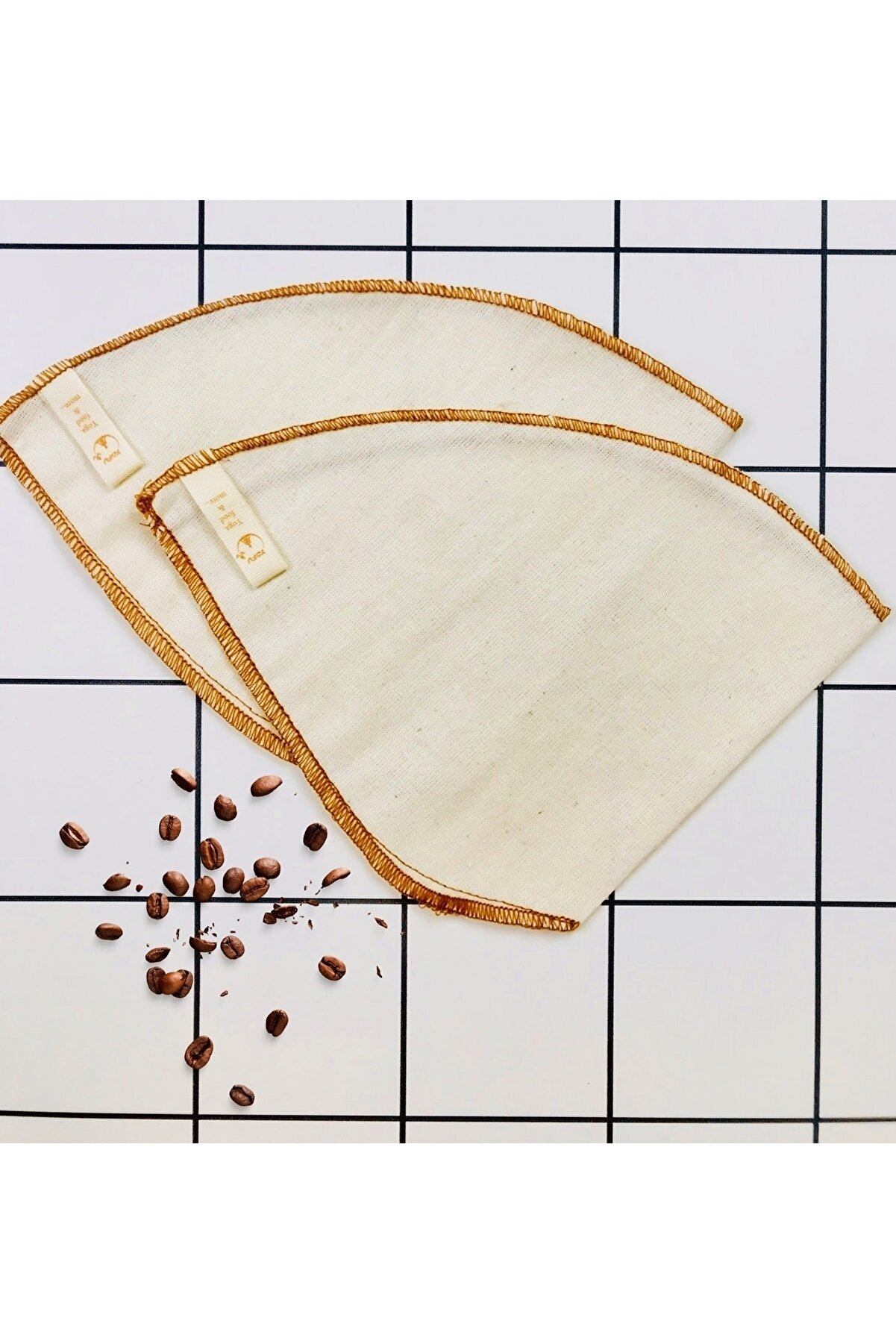 Yıkanabilir Kumaş Kahve Filtresi (2ADET NO4) Ham Bez Kahve Filtresi En Az 2 Yıl Kullanım