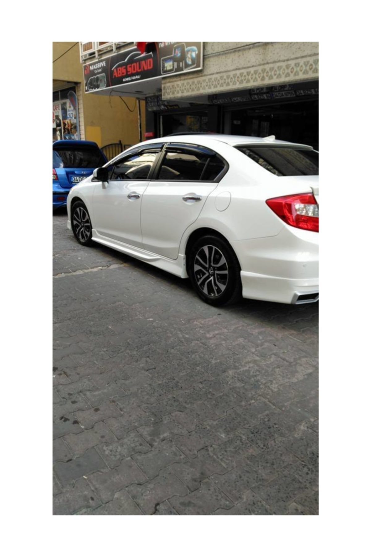Honda Civic Fb7 2012-2016 Uyumlu Custom Yan Marşpiyel Plastik Boyasız