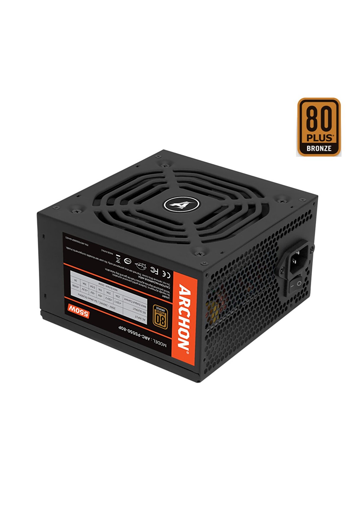 Arc-550 550w 80+ Plus Bronze Power Supply Pc Güç Kaynağı