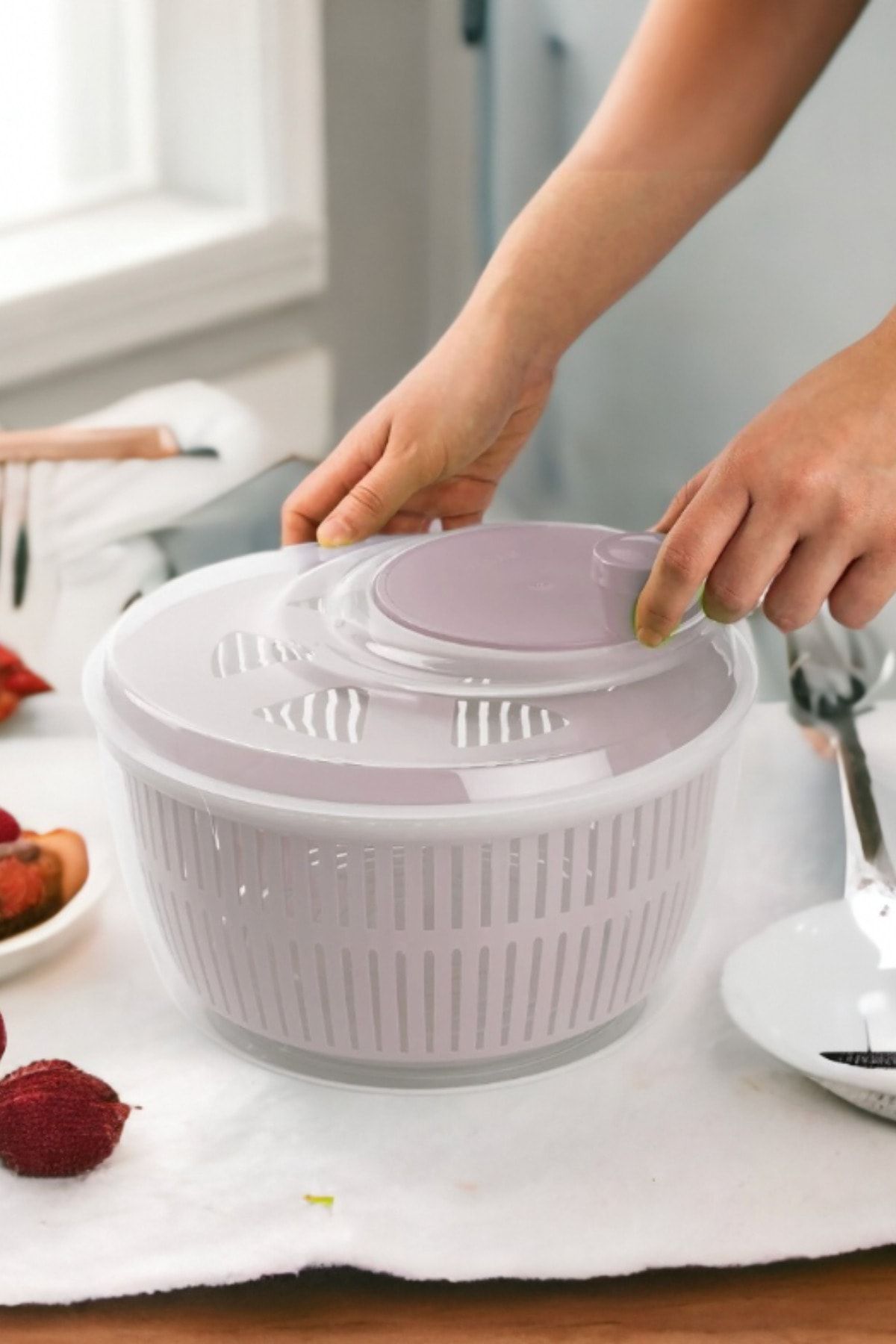 Pudra Renk Salata Ve Sebze Kurutucu 5 Litre