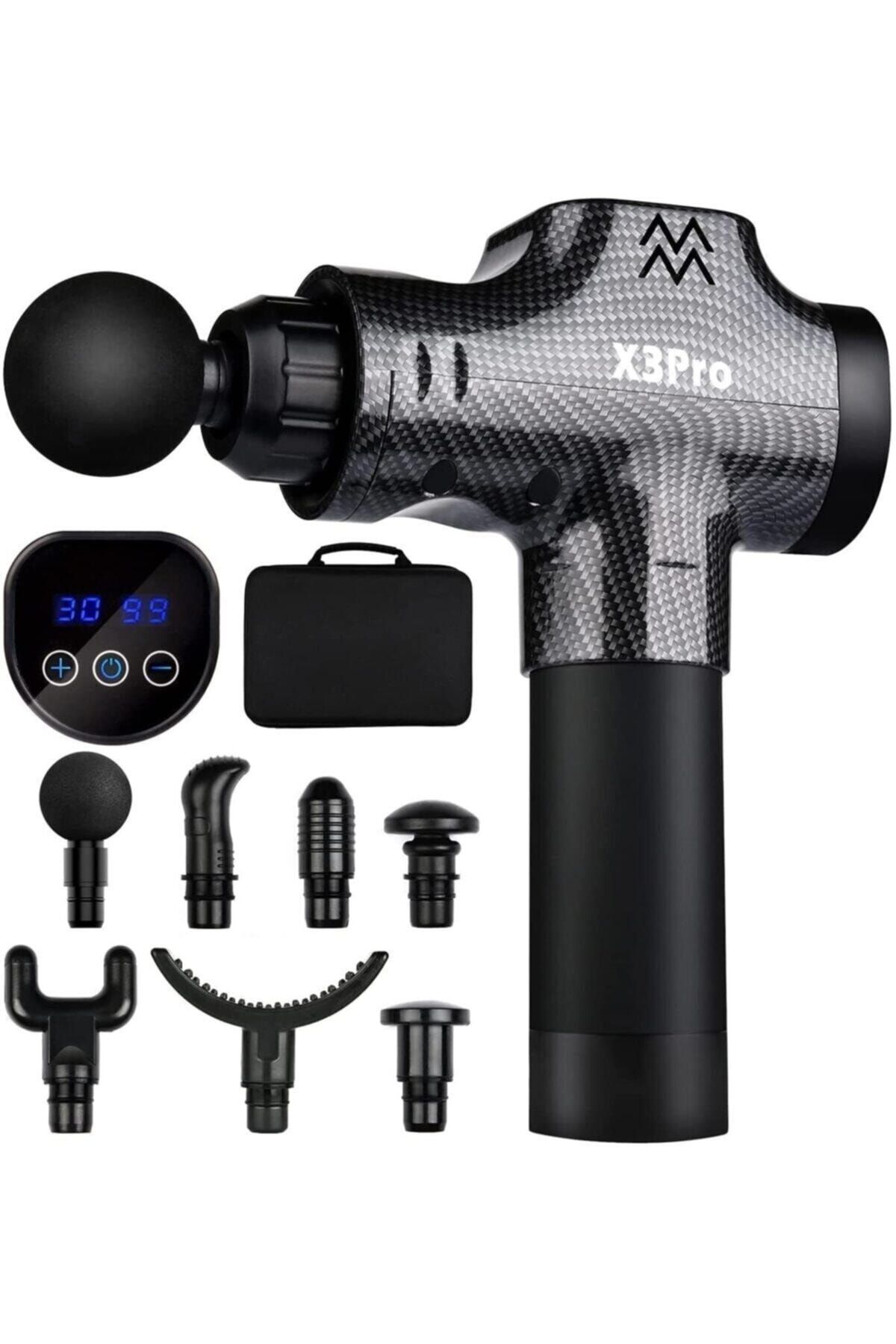 X3pro Masaj Tabancası 24v Spor 30 Hız Vurmalı Süper Sessiz Fırçasız Motor