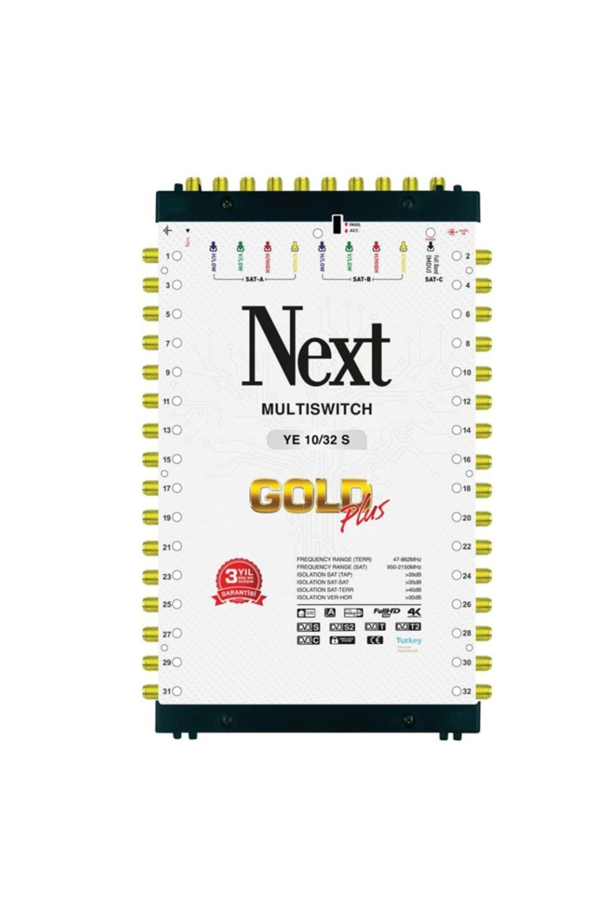 Next 10/32 Sonlu Gold Plus Multiswitch Uydu Santrali