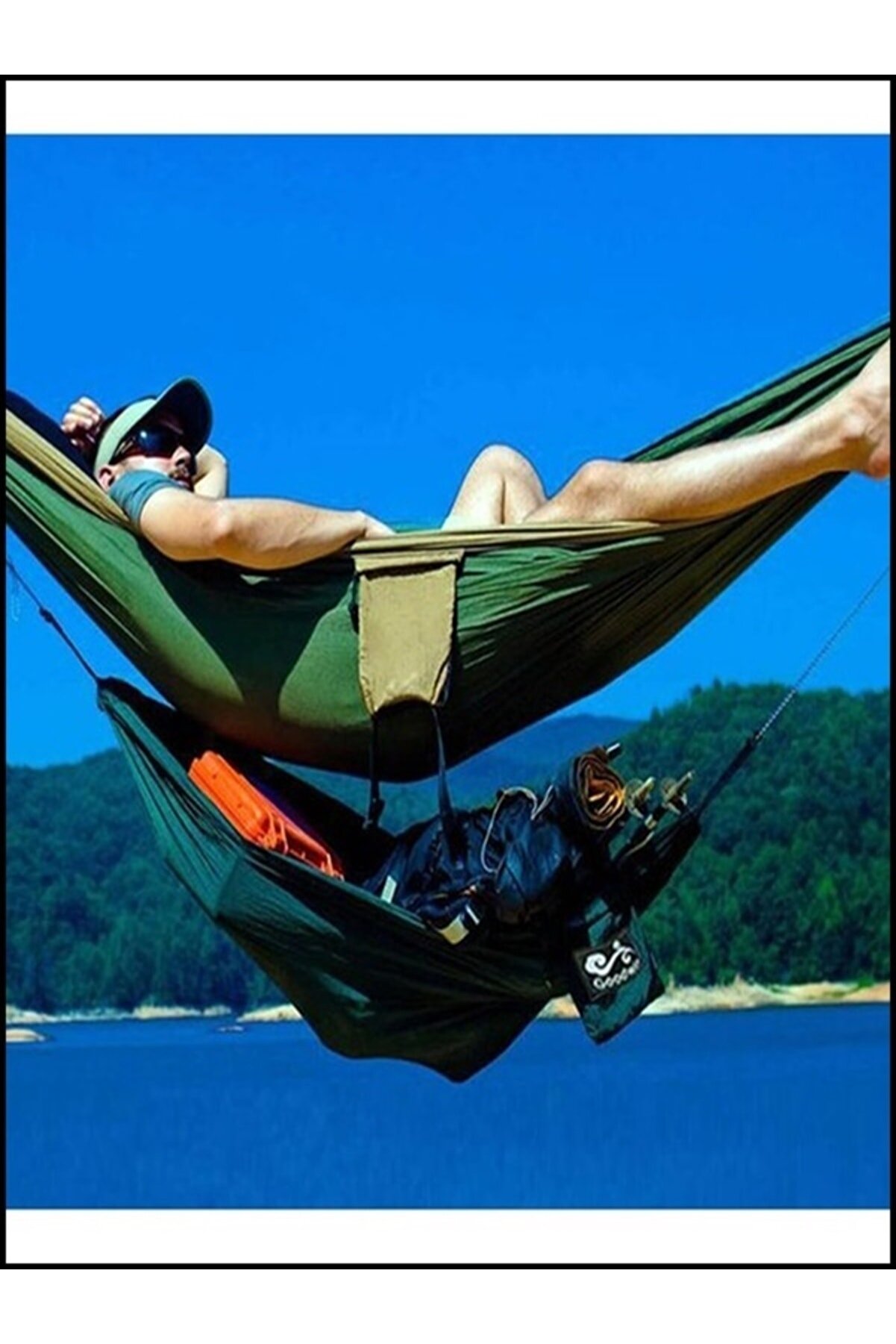 Paraşüt Hamak Taşınabilir Kamp Hafif Naylon Hamak