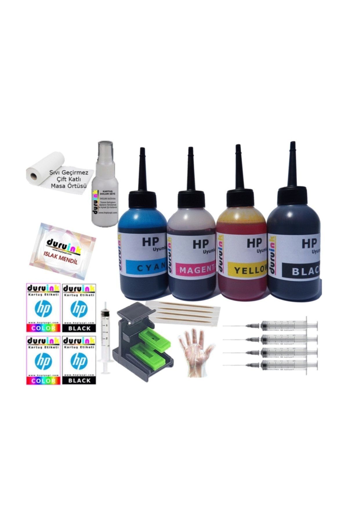 2600 2620 2630 2632 (304) Kartuş Mürekkep Dolum Seti 4x100ml Renk
