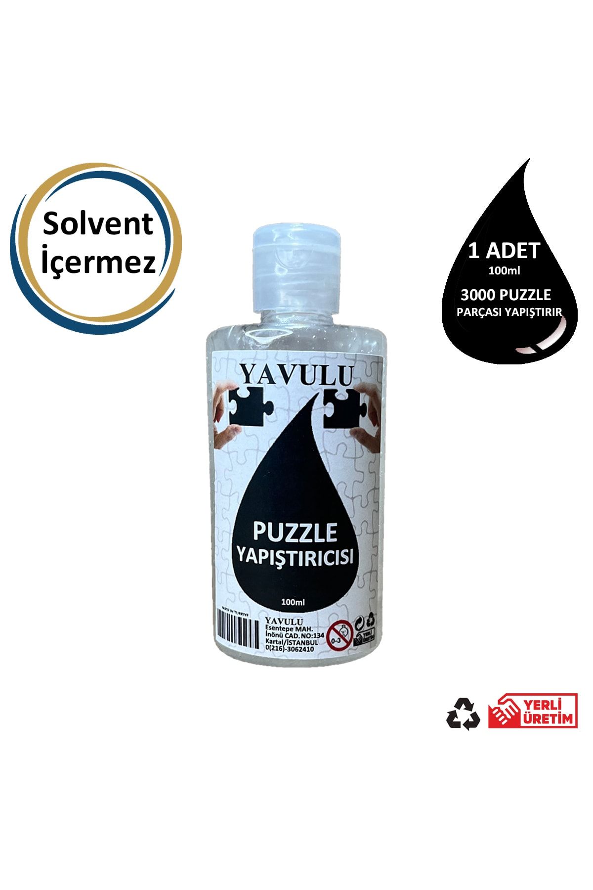 Puzzle Yapıştırıcısı / Puzzle Koruyucusu / Puzzle Tutkalı (Şeffaf) 100ml
