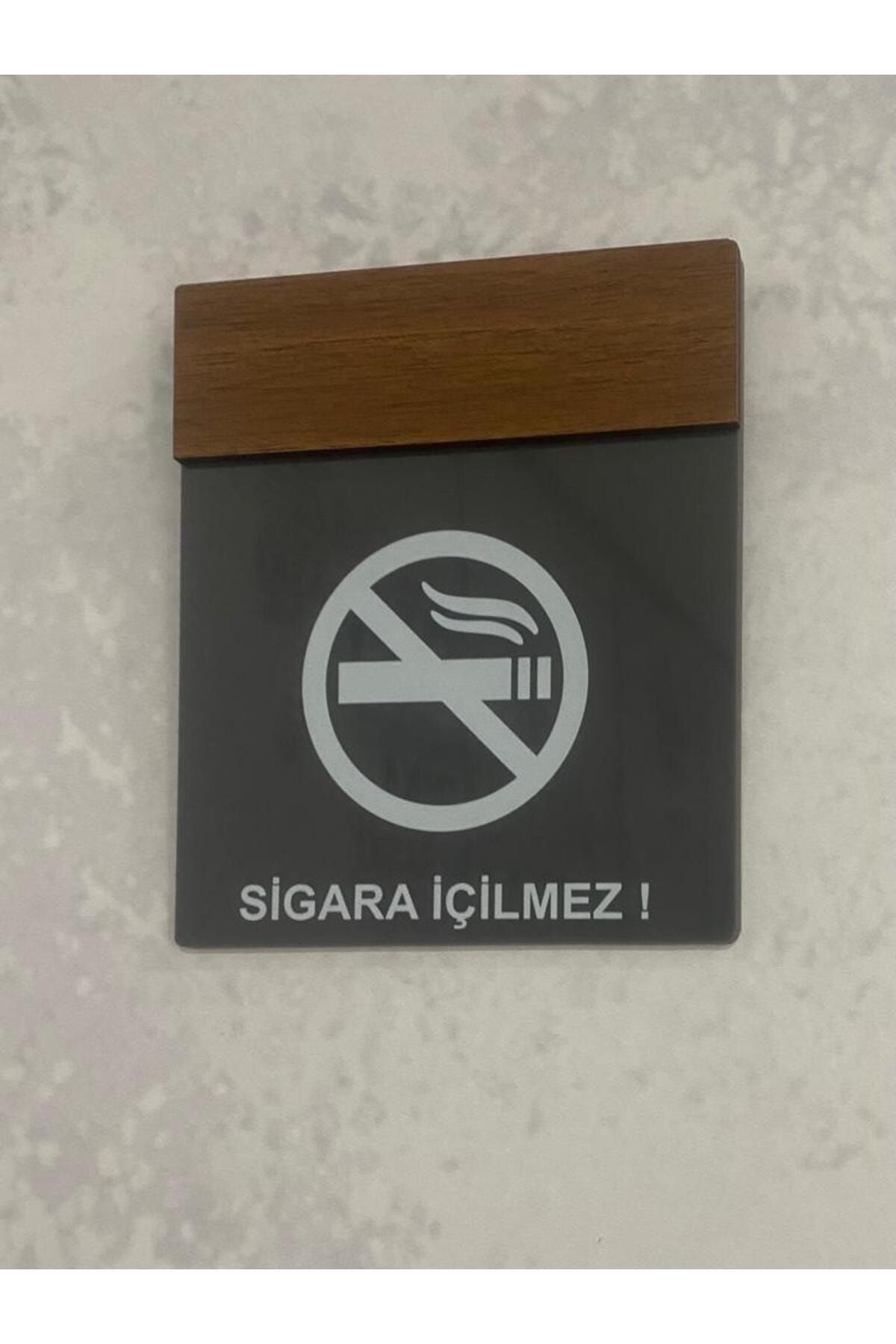 Wooden Serisi Sigara Içilmez Uyarı Tabelası