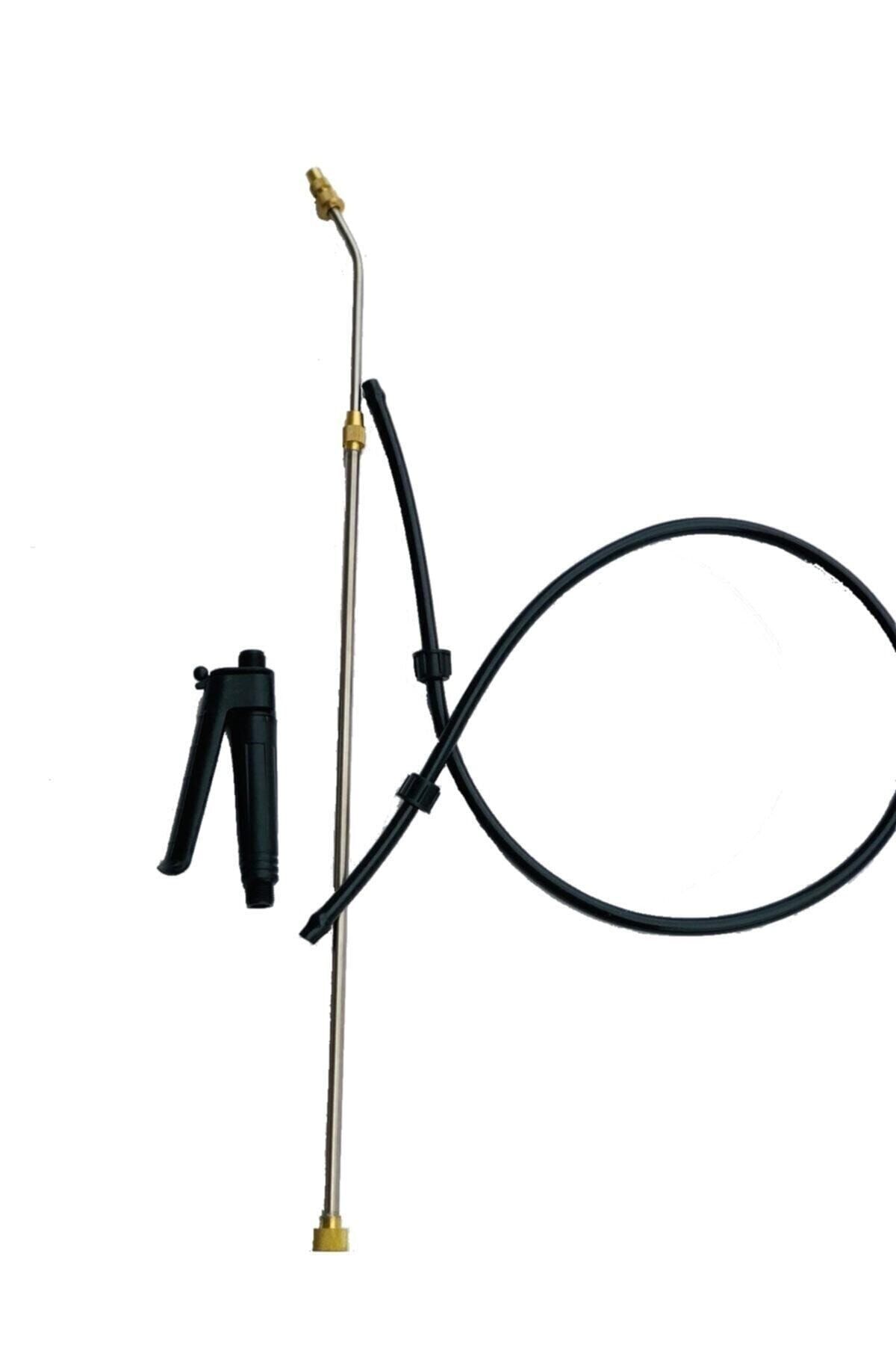 Akülü Kollu İlaçlama Tabanca 120 cm Hortum Çubuk
