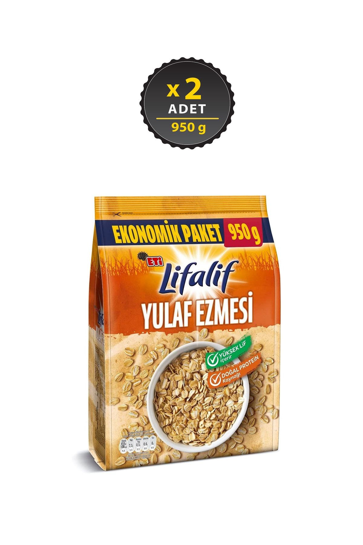 Lifalif Yulaf Ezmesi 950 G X 2 Adet