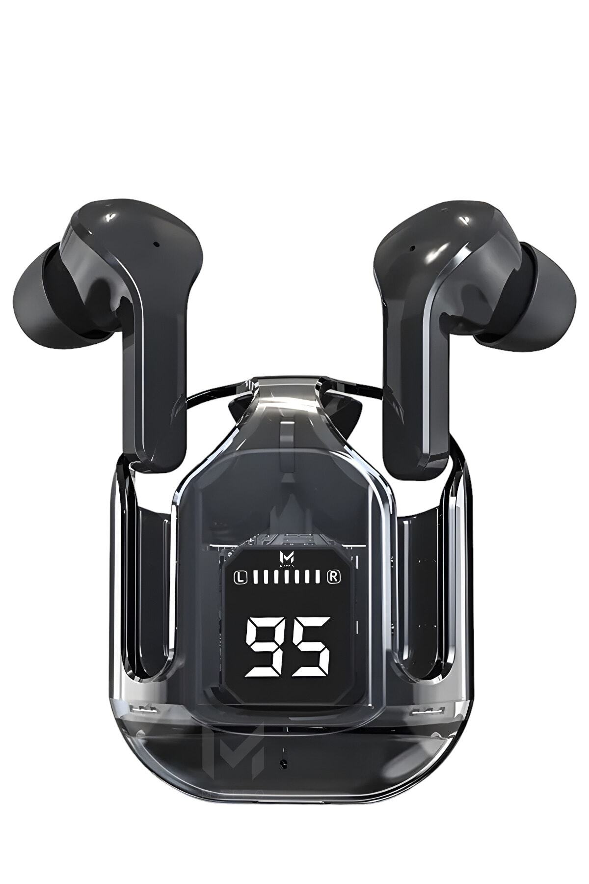 Tws air31 ios Android Uyumlu Dokunmatik Bluetooth Kulaklık 8d Stereo Şeffaf LED ekran MicExtra Bass